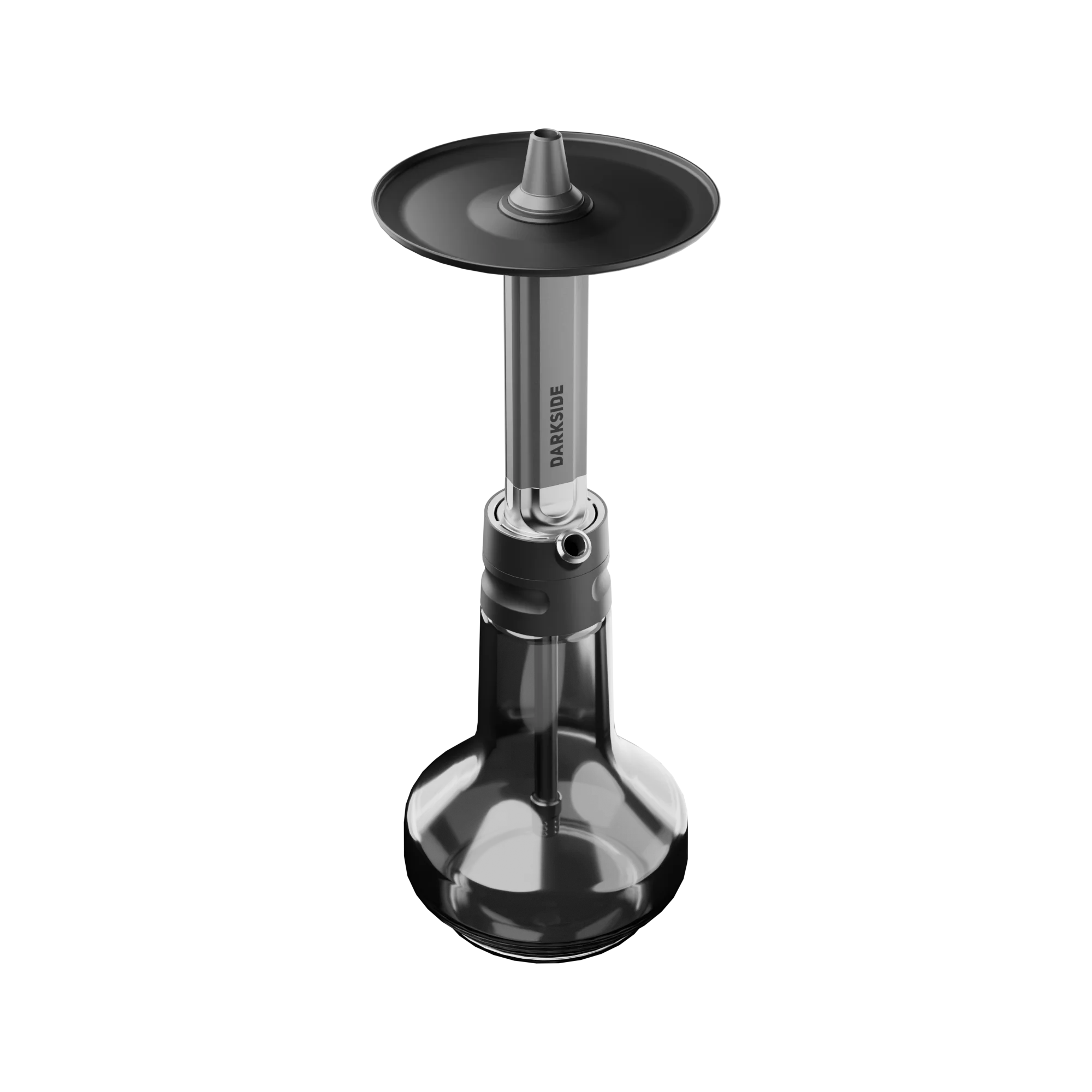 Darkside EVO Grau Frontansicht mit Glasbowl und Kohleteller