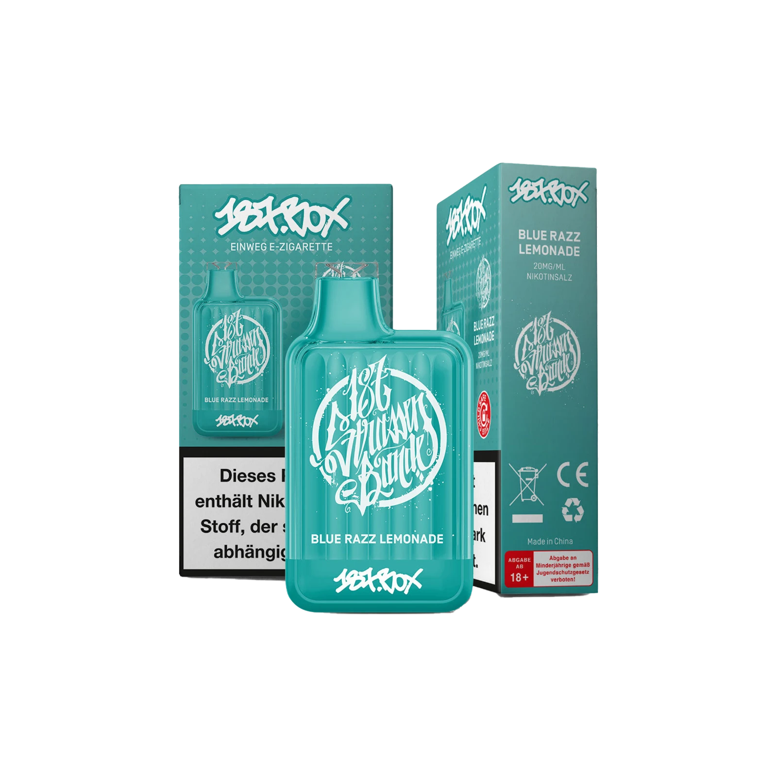 187 Vapestick - Box - Blue Razz Lemonade - 20 mg | Alle neuen Sorten günstig online kaufen - Hookain E-Shisha Onlineshop