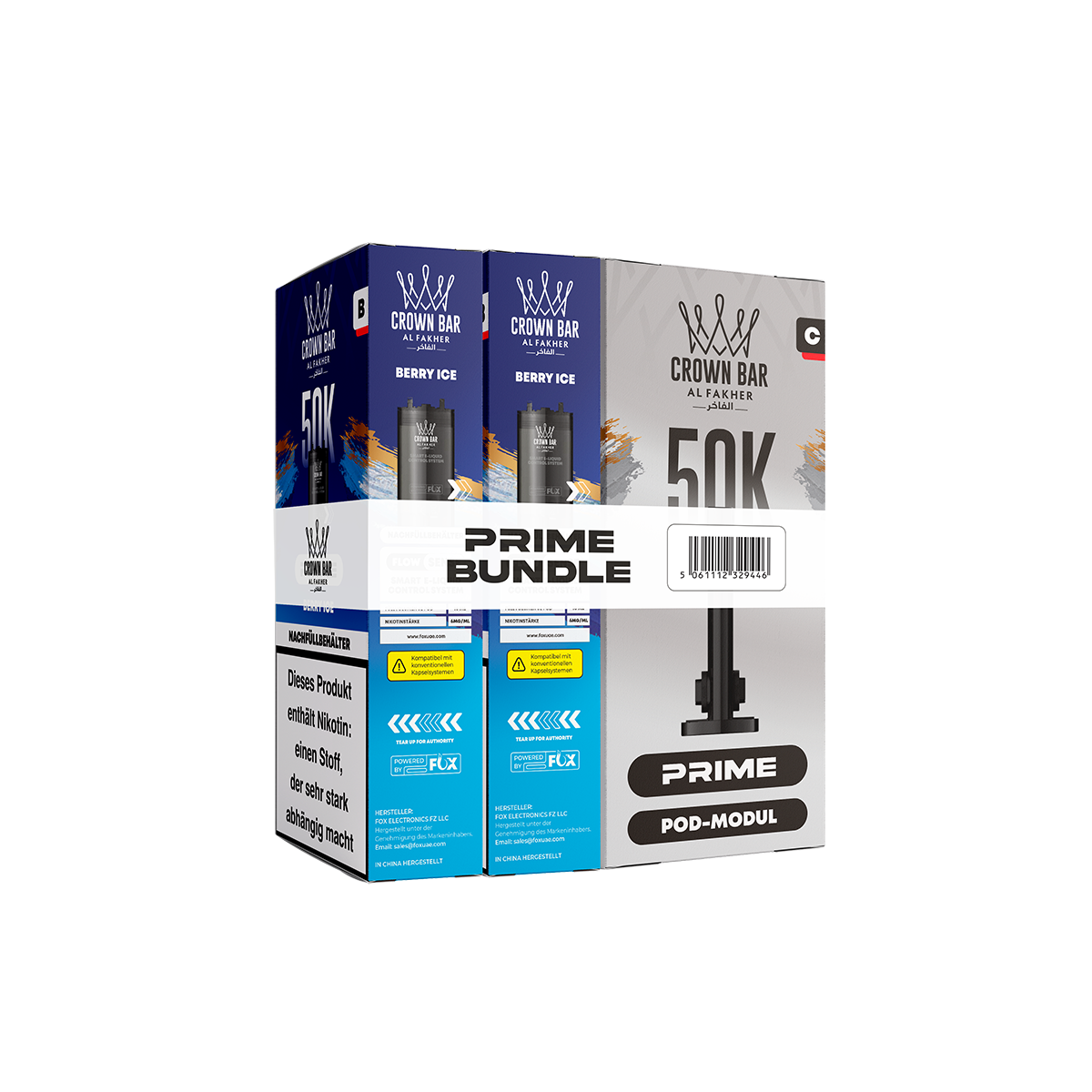 Al Fakher - Hypermax - Prime - 50K - Pod - Berry Ice
