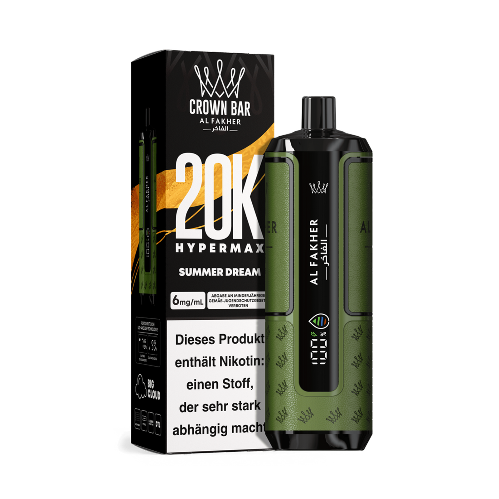 Al Fakher - Crown Bar - Hypermax - 20k - Summer Dream 1