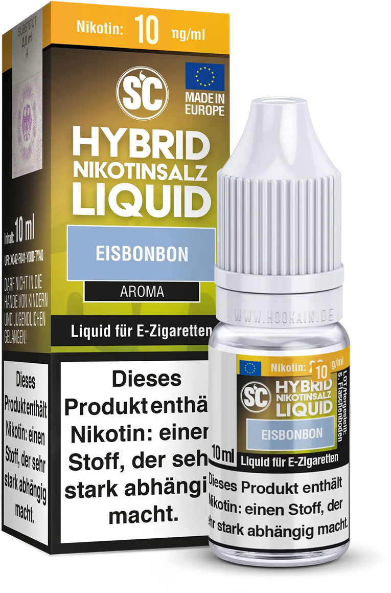 SC - E-Liquid - Hybrid Nikotinsalz - Eisbonbon - 10 ml - 10 mg 2