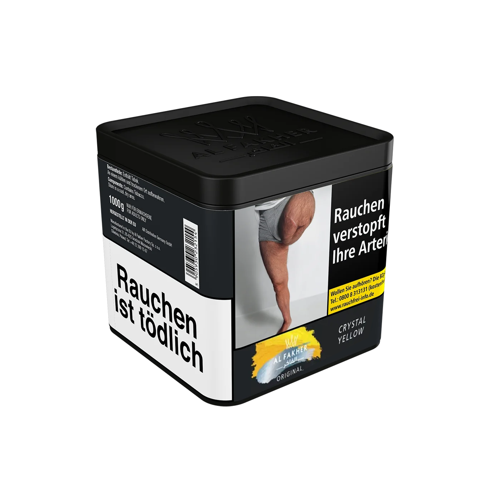 Al Fakher Crystal Yellow 1000 g Shisha-Tabak – Zitrone & Minze 2