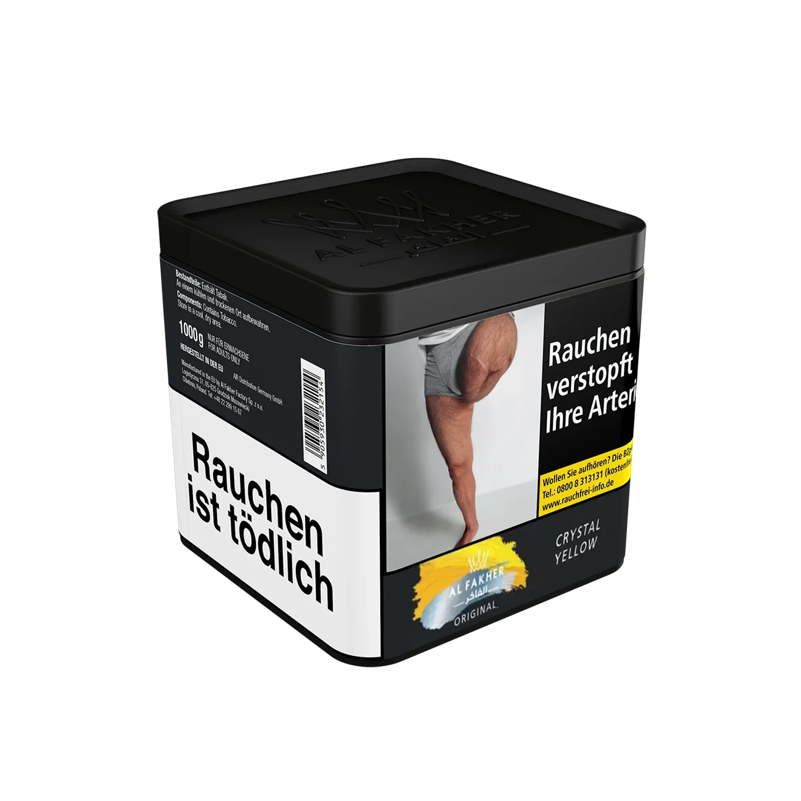 Al Fakher Crystal Yellow 1000 g Shisha-Tabak – Zitrone & Minze 2