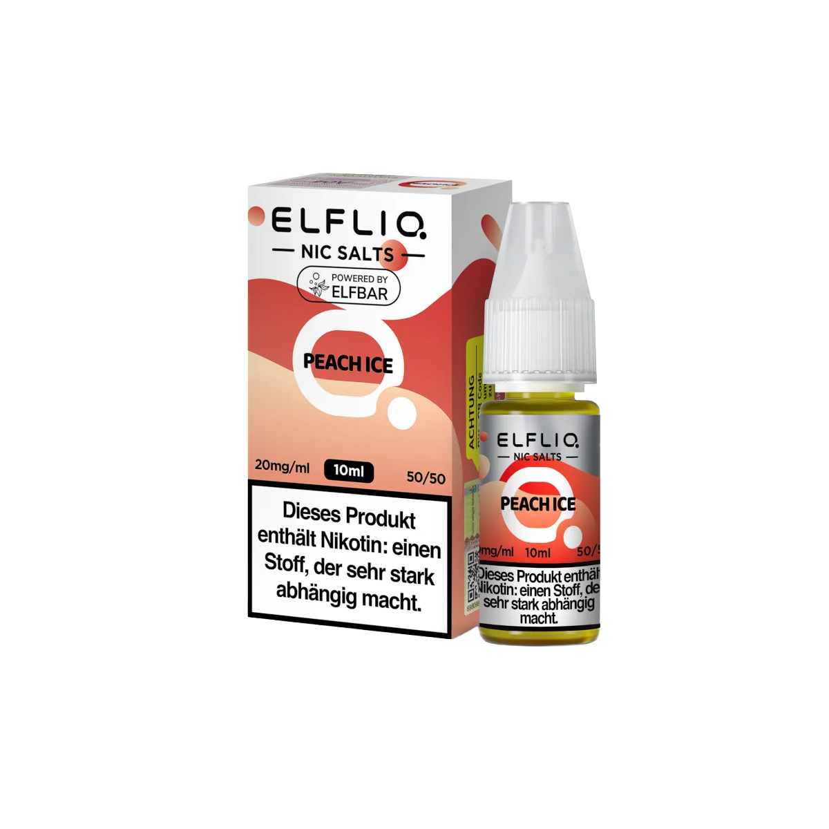 Elf Bar - ElfliQ - E-Liquid - Nikotinsalz - Peach Ice - 20 mg1-