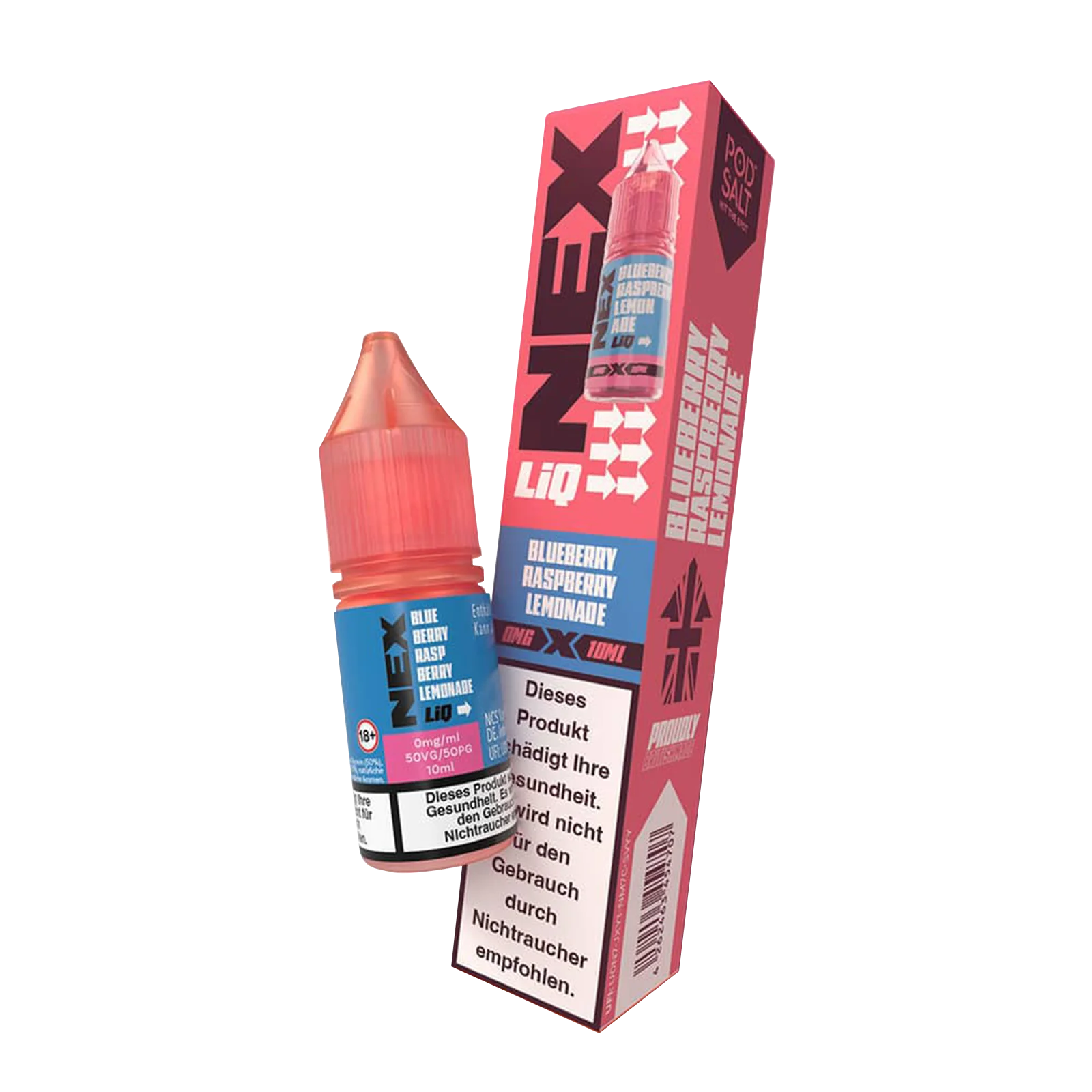 NexLiq - Pod Salt- NicSalt - 10 ml 0 mg Blueberry Raspberry Lemonade 2