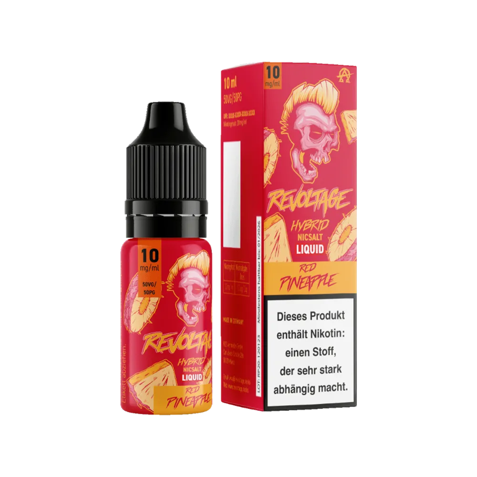 Revoltage - E-Liquid - Nikotinsalz - Red Pineapple - 10 ml - 10 mg 2
