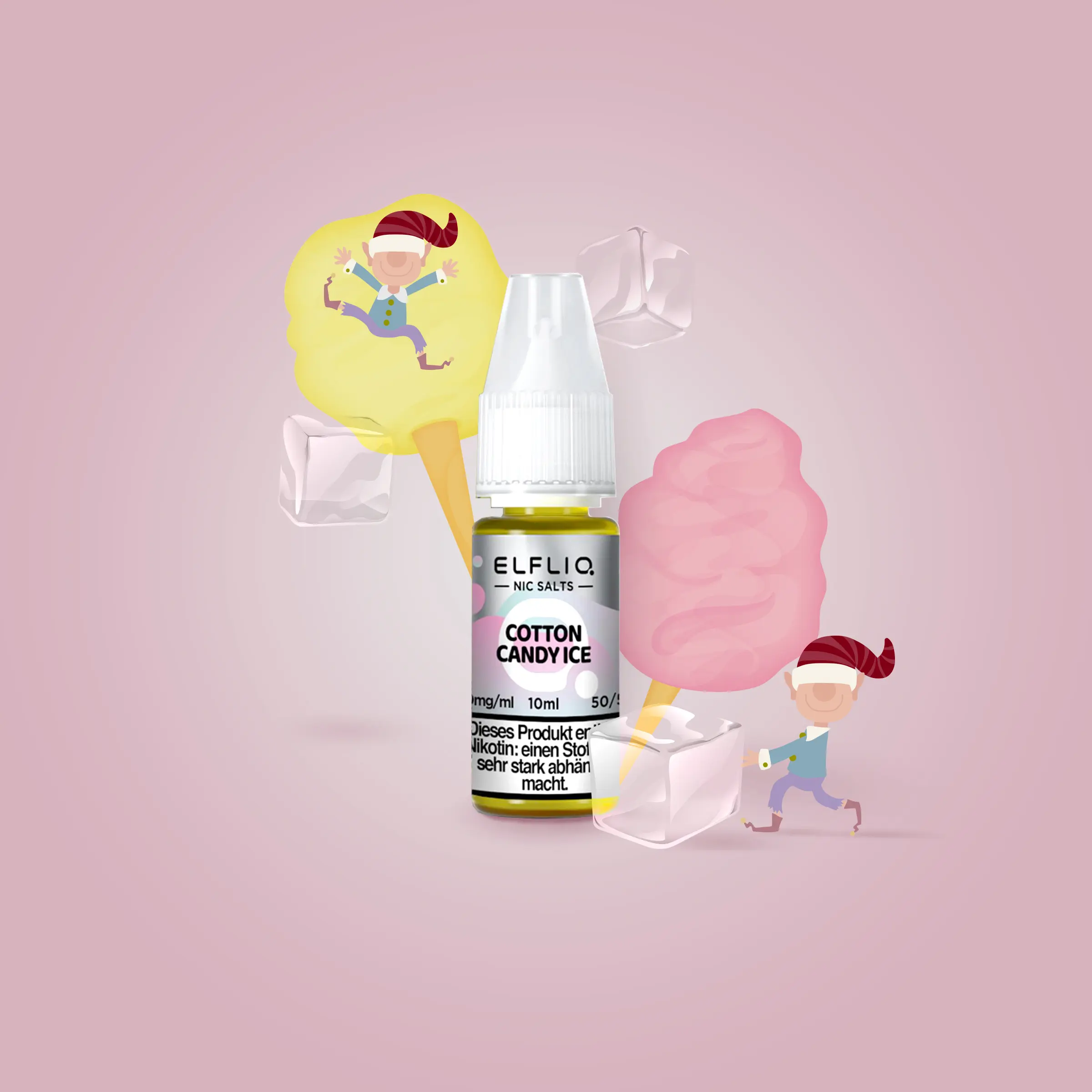 Elf Bar ElfliQ E-Liquid Nikotinsalz Cotton Candy 20mg | Günstig kaufen