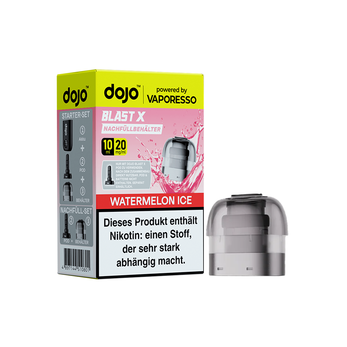 Vaporesso Dojo Blast X 10ml Pod Watermelon Ice 1