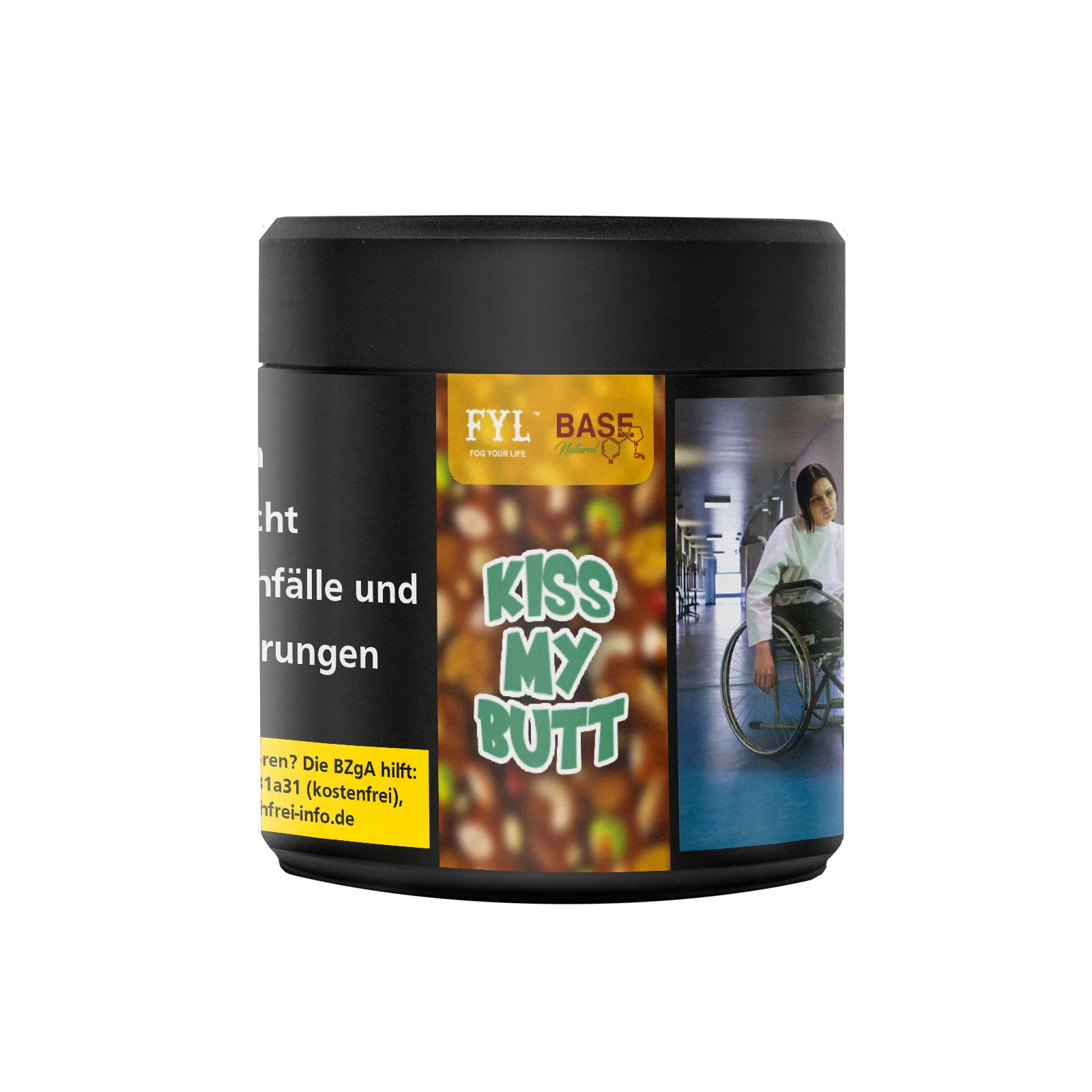 FYL x Nature Base Kiss My Butt 50g – Pistazie, Pekannuss, Vanille & Menthol Shishatabak  2