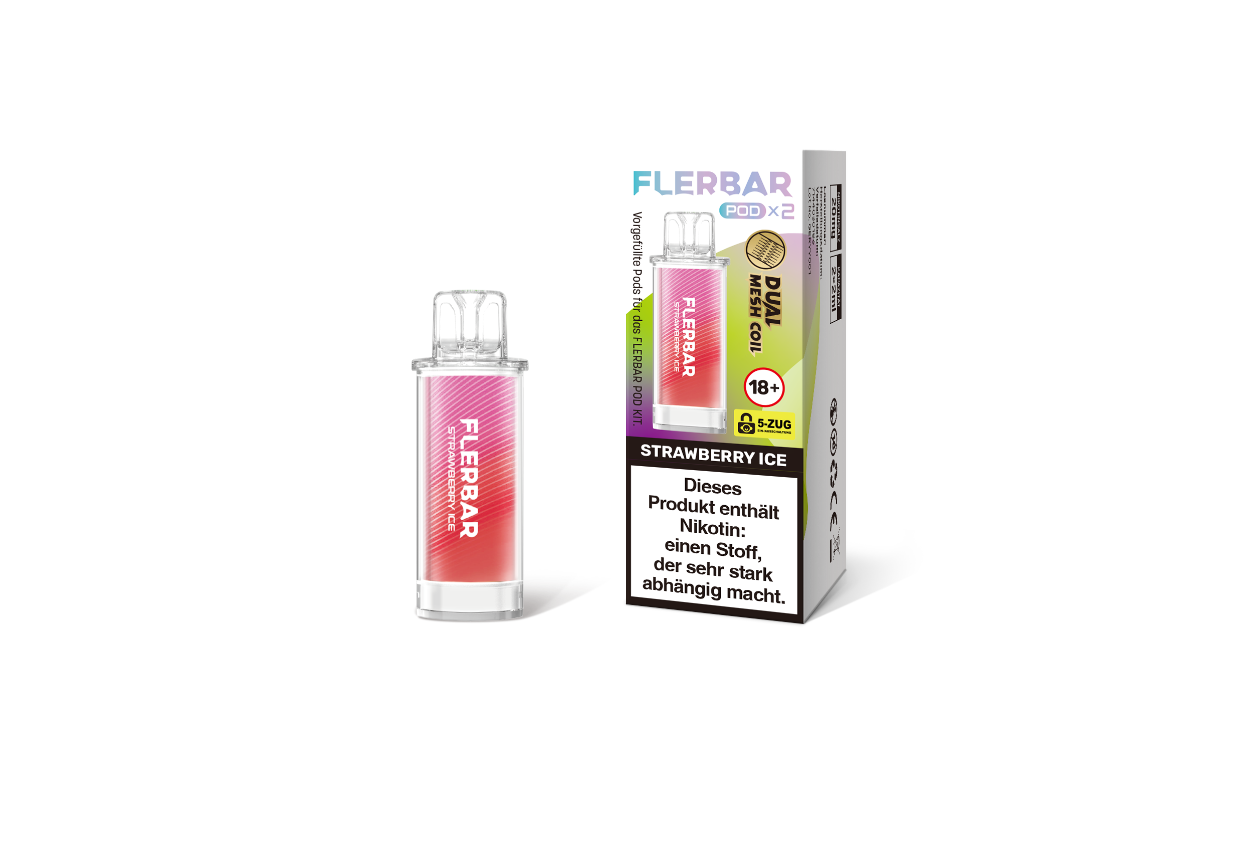Flerbar Prefilled Pod Strawberry Ice 20 mg | Günstig online 2