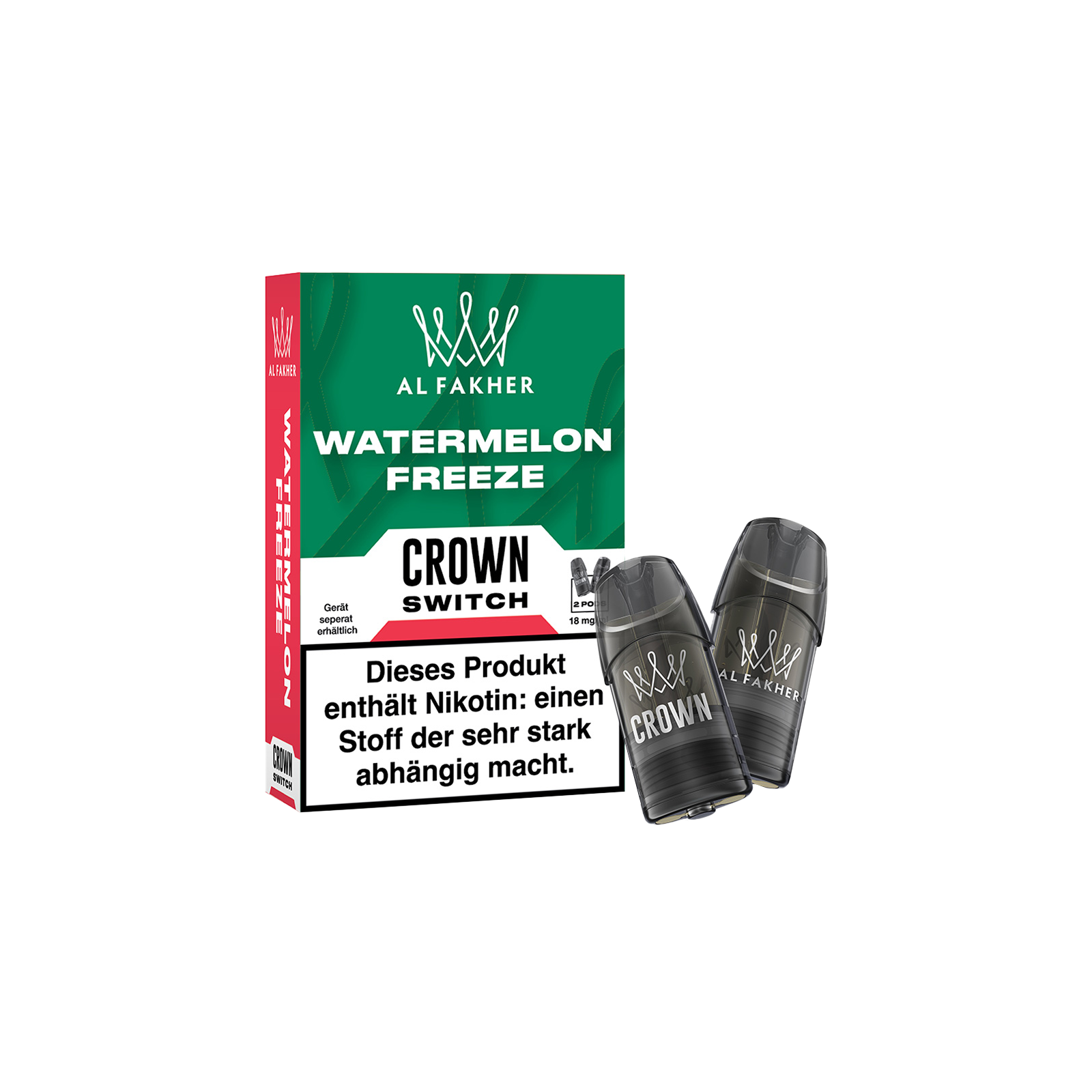 Al Fakher - Crown Switch - Prefilled Pods - 2 Stk. - Watermelon Freeze1