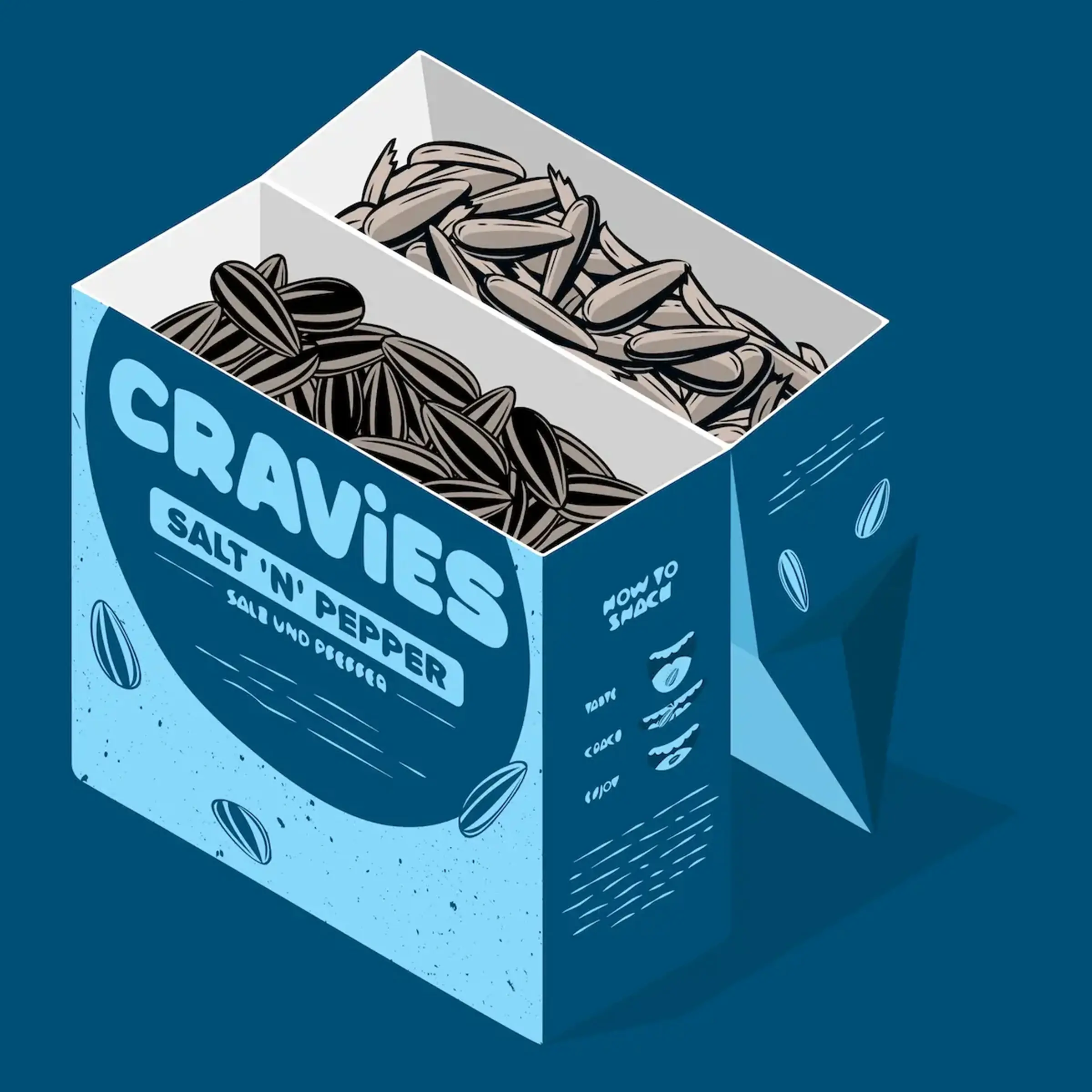 Cravies - Salt 'n' Pepper - Sunflower seeds - 60 g Cravies Sonnenblumenkerne Salt 'n' Pepper 60g | Günstig Online 2