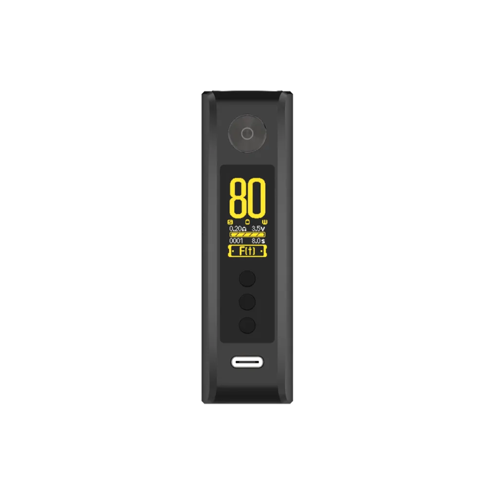 Schwarzer Vaporesso GEN 80 S Akkuträger mit TFT-Farbdisplay und 80 Watt Leistung. 3 Schwarzer Vaporesso GEN 80 S Akkuträger mit TFT-Farbdisplay und 80 Watt Leistung. 3