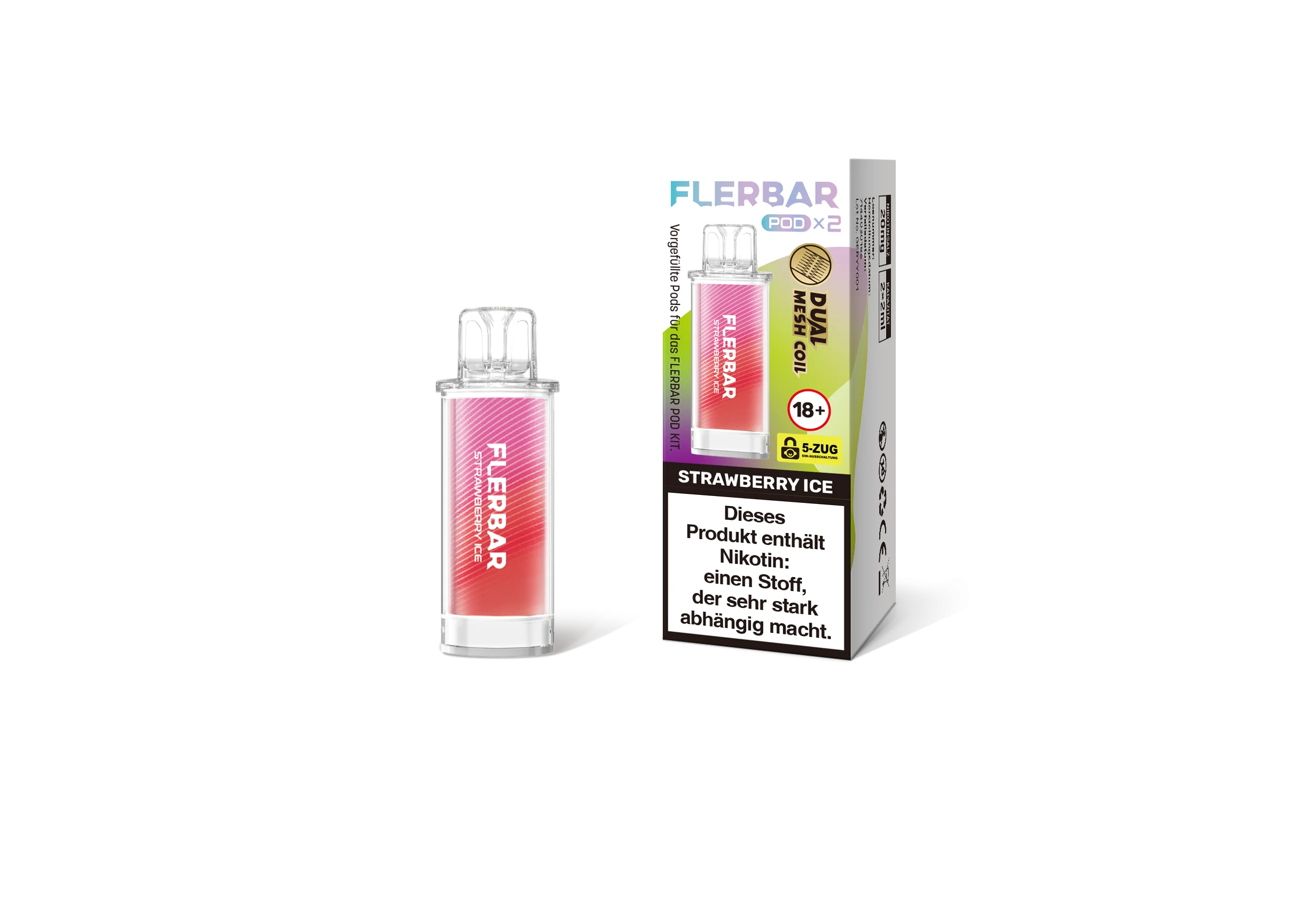 Flerbar Prefilled Pod Strawberry Ice 20 mg | Günstig online 2