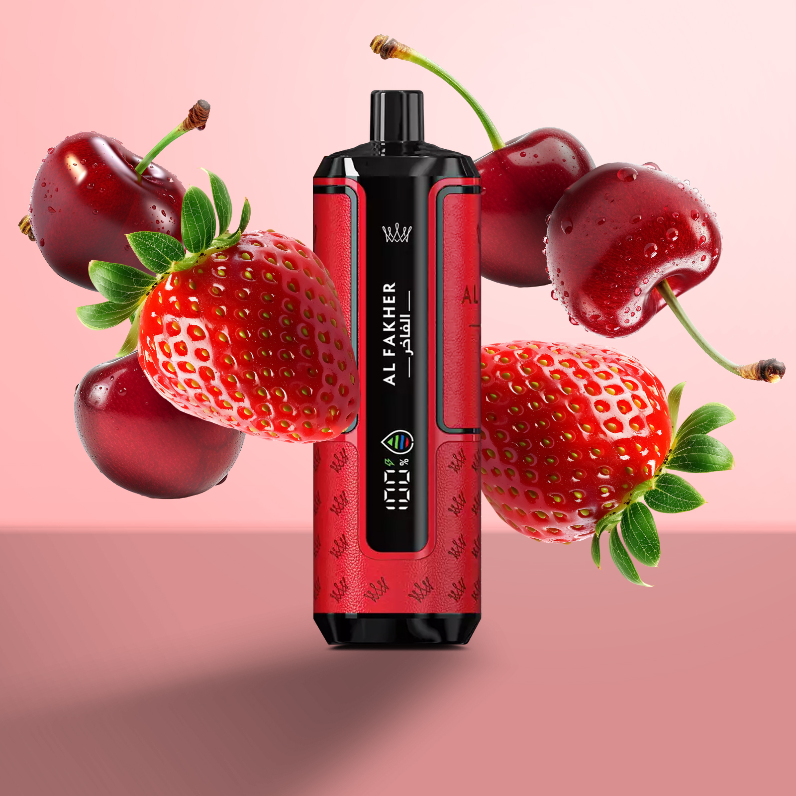 Al Fakher - Crown Bar - Hypermax - 20k - Strawberry Cherry2