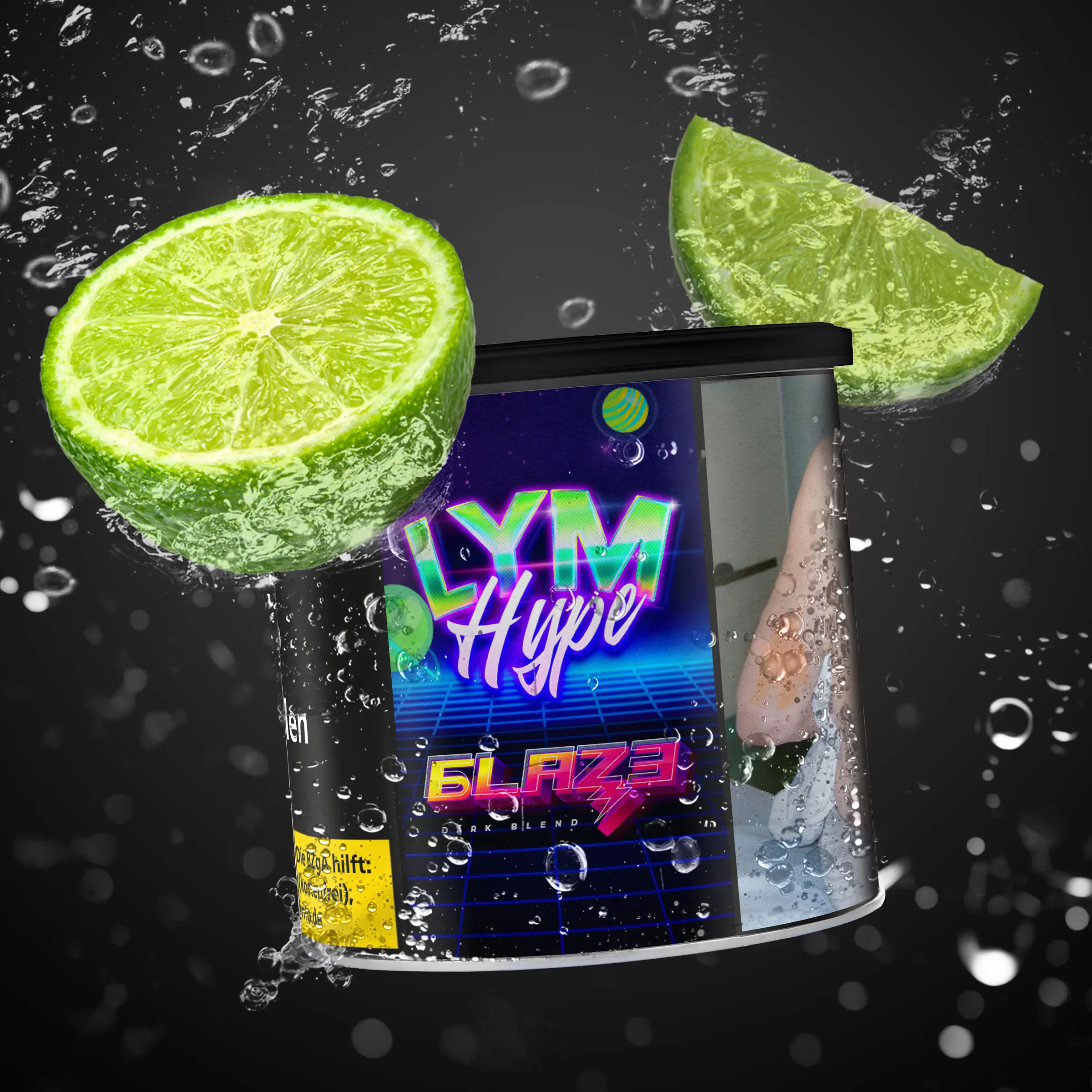 BLAZE Dark Leaf Lyme Hype 200 g | Shishatabak 1