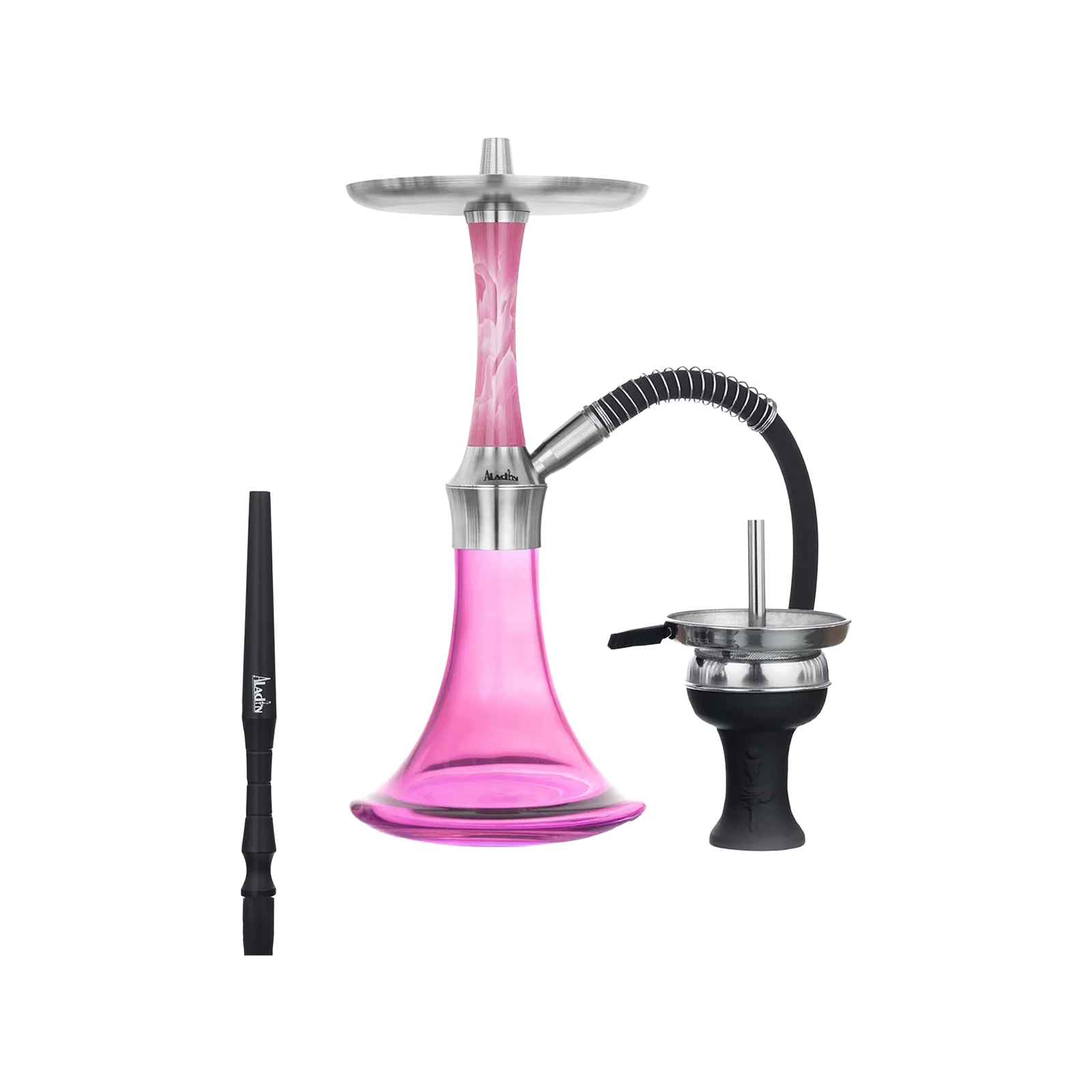 Aladin EPOX 360 Pink Promise Flat – 36 cm Shisha mit Blow-Off 1