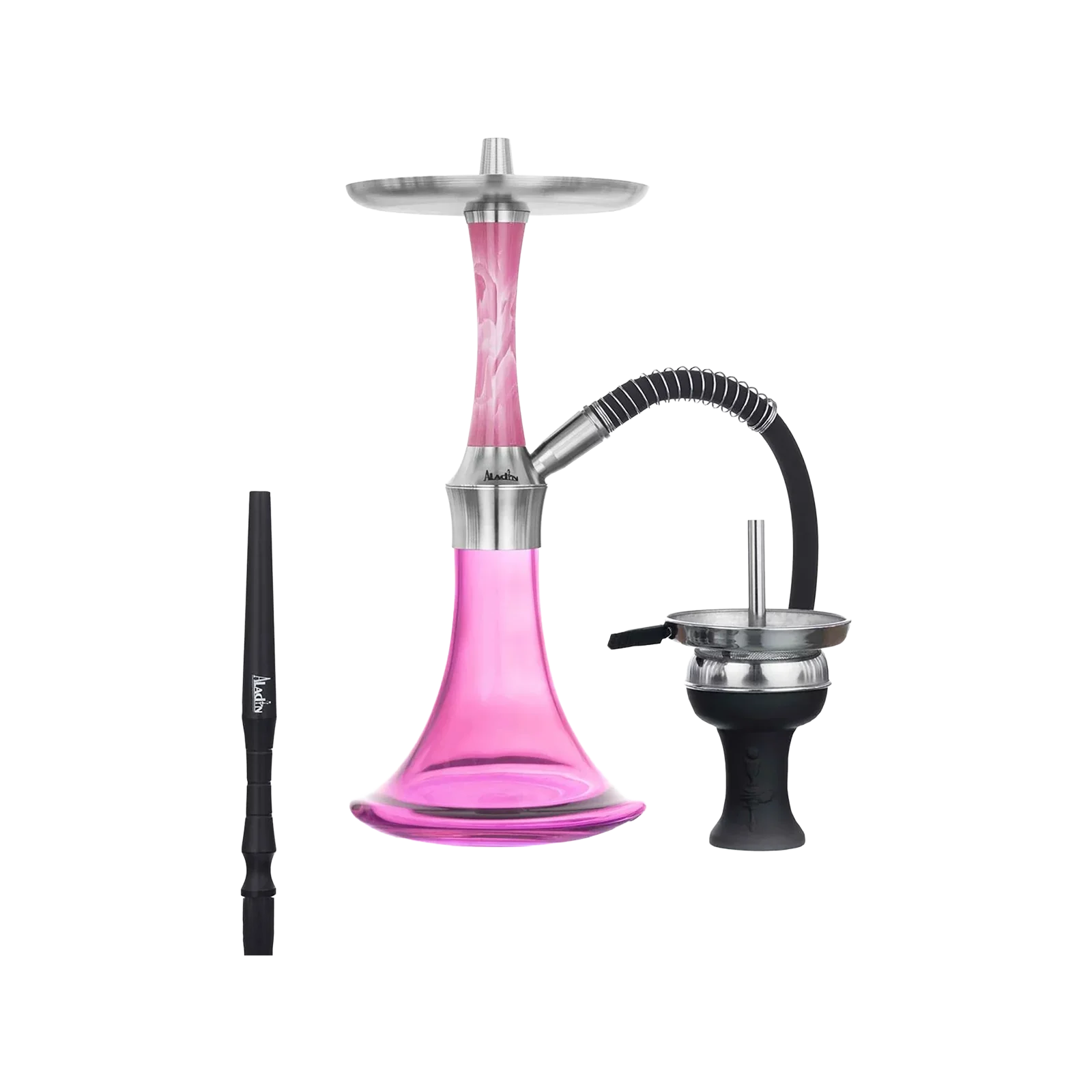 Aladin EPOX 360 Pink Promise Flat – 36 cm Shisha mit Blow-Off 1