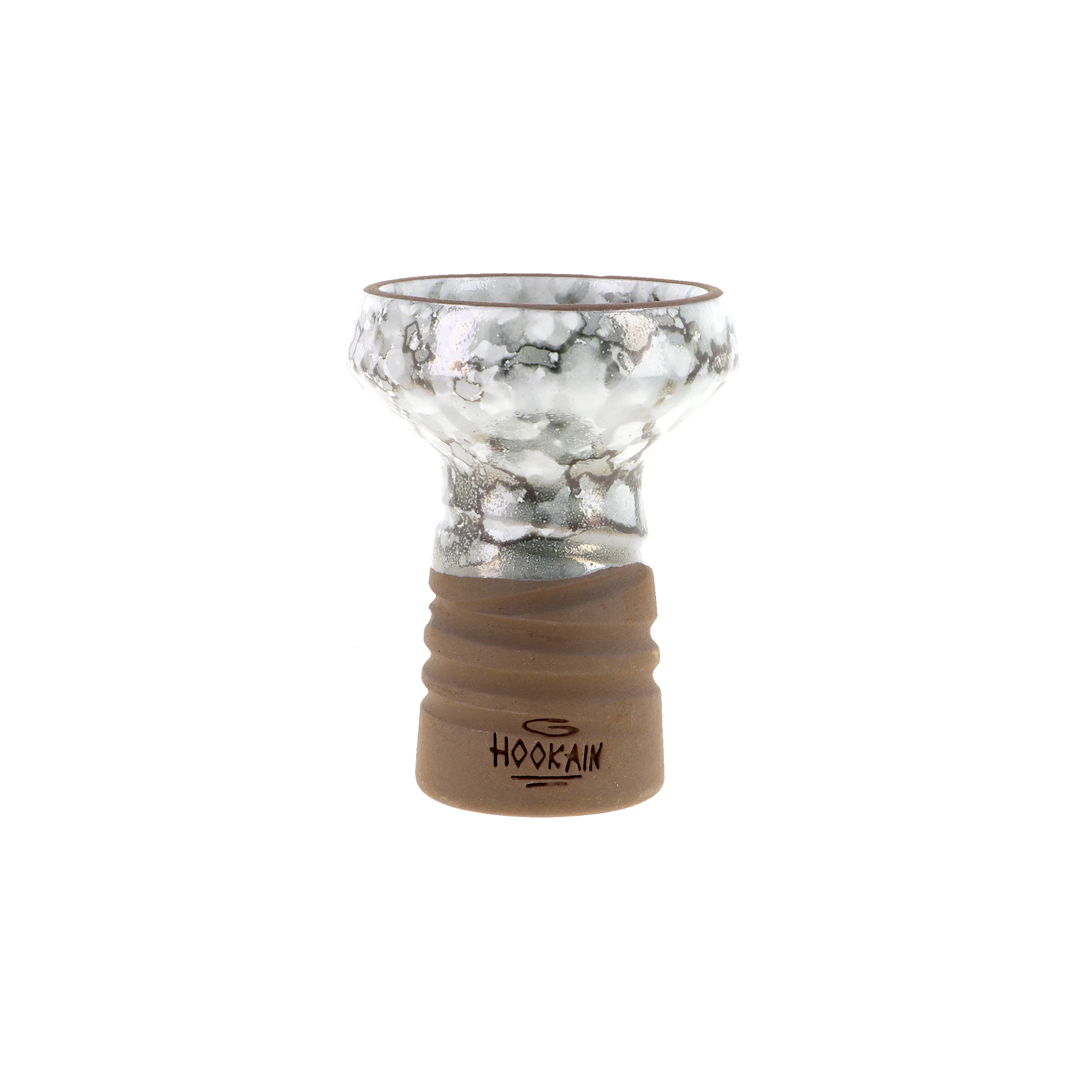 Drip Bowl V2 5 Hole Cracked Silver | Handgefertigte Shisha-Köpfe 2