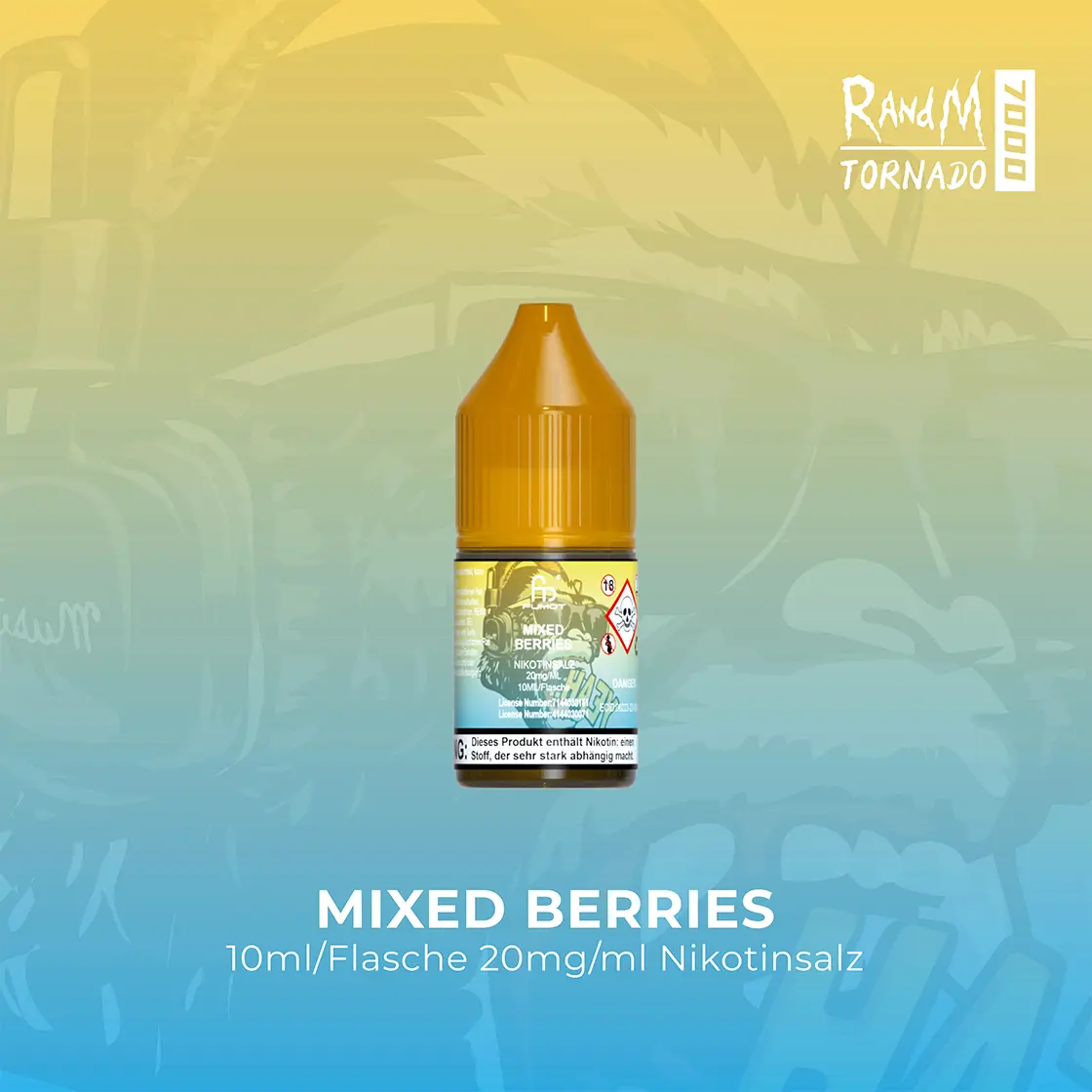 RandM Tornado 7000 Mixed Berries E-Liquid Nikotinsalz 20 mg | Vape Liquids 1