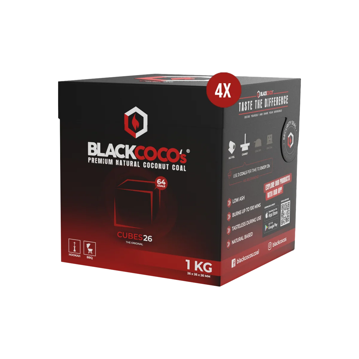 BLACKCOCO's Cubes 26 4 kg | Premium Naturkohle bestellen 2