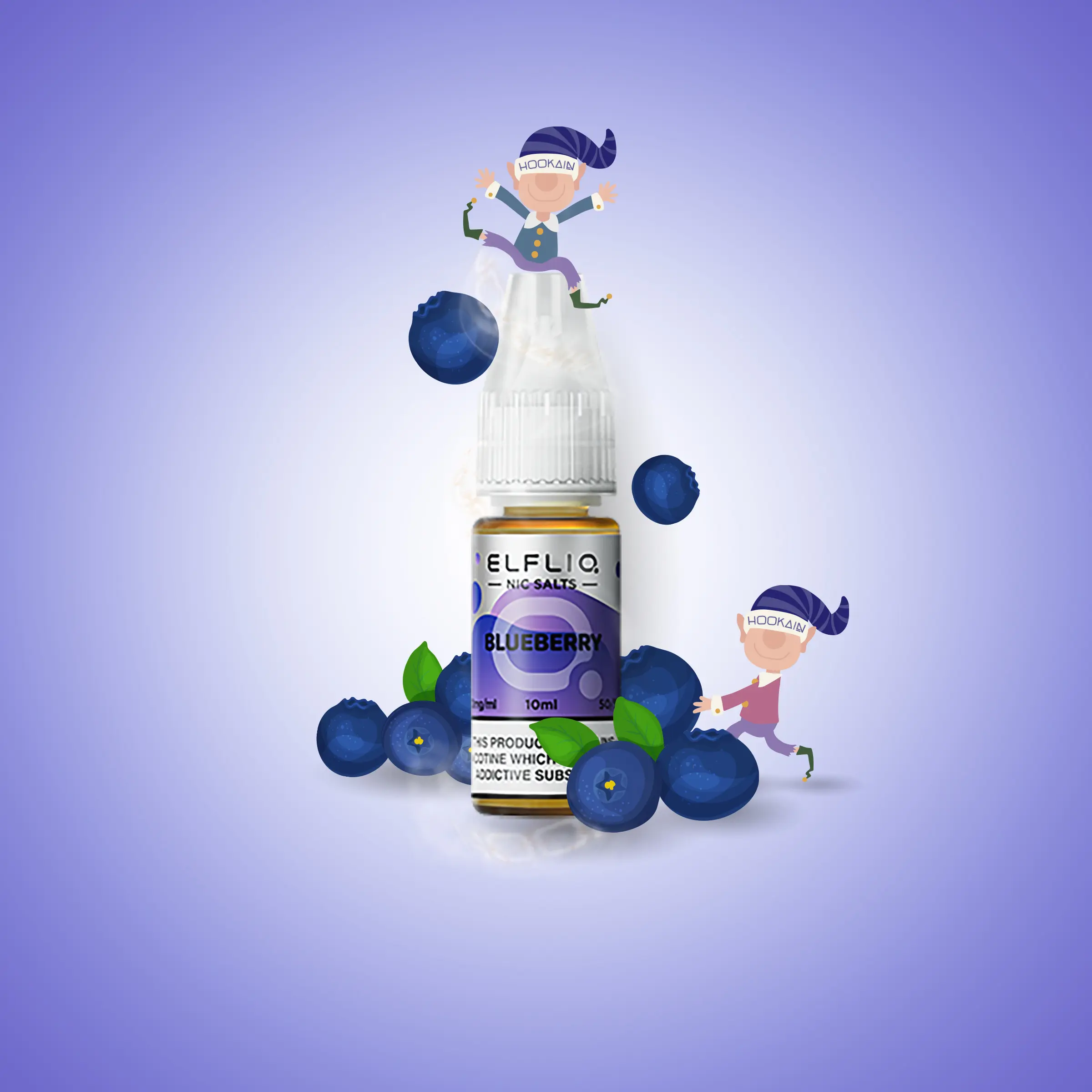ElfliQ - Blueberry - 10 mg | E-Zigaretten Liquid von Elf Bar kaufen1