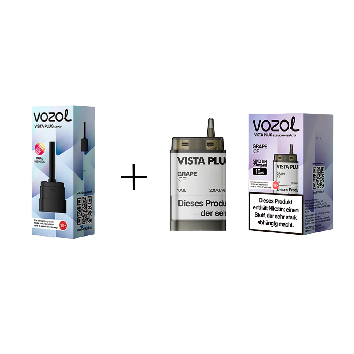 Vozol - Vista Plug Set - EZ Pod - Grape Ice + Empty Pod