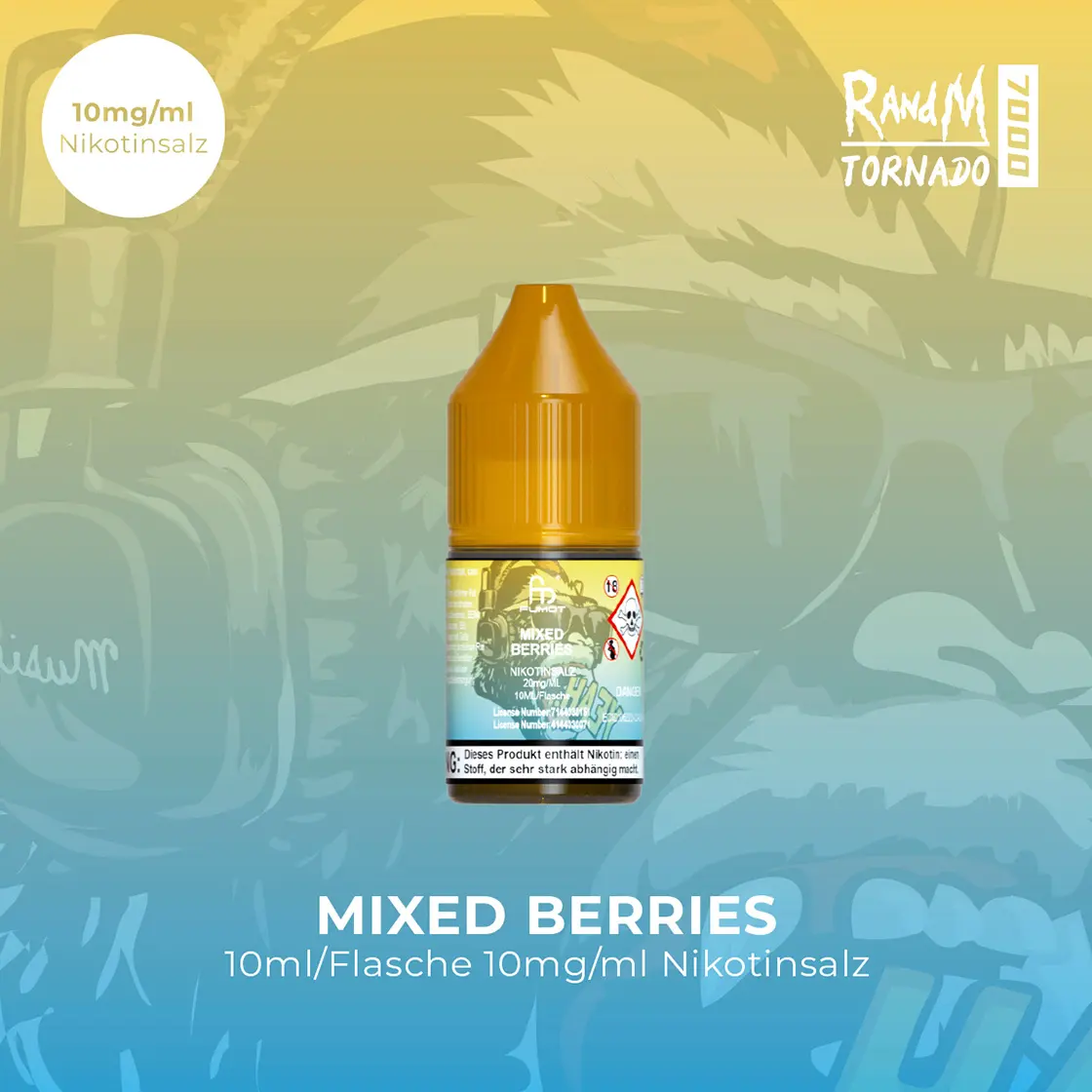 RandM Tornado 7000 | Mixed Berries E-Liquid Nikotinsalz 10 mg 1