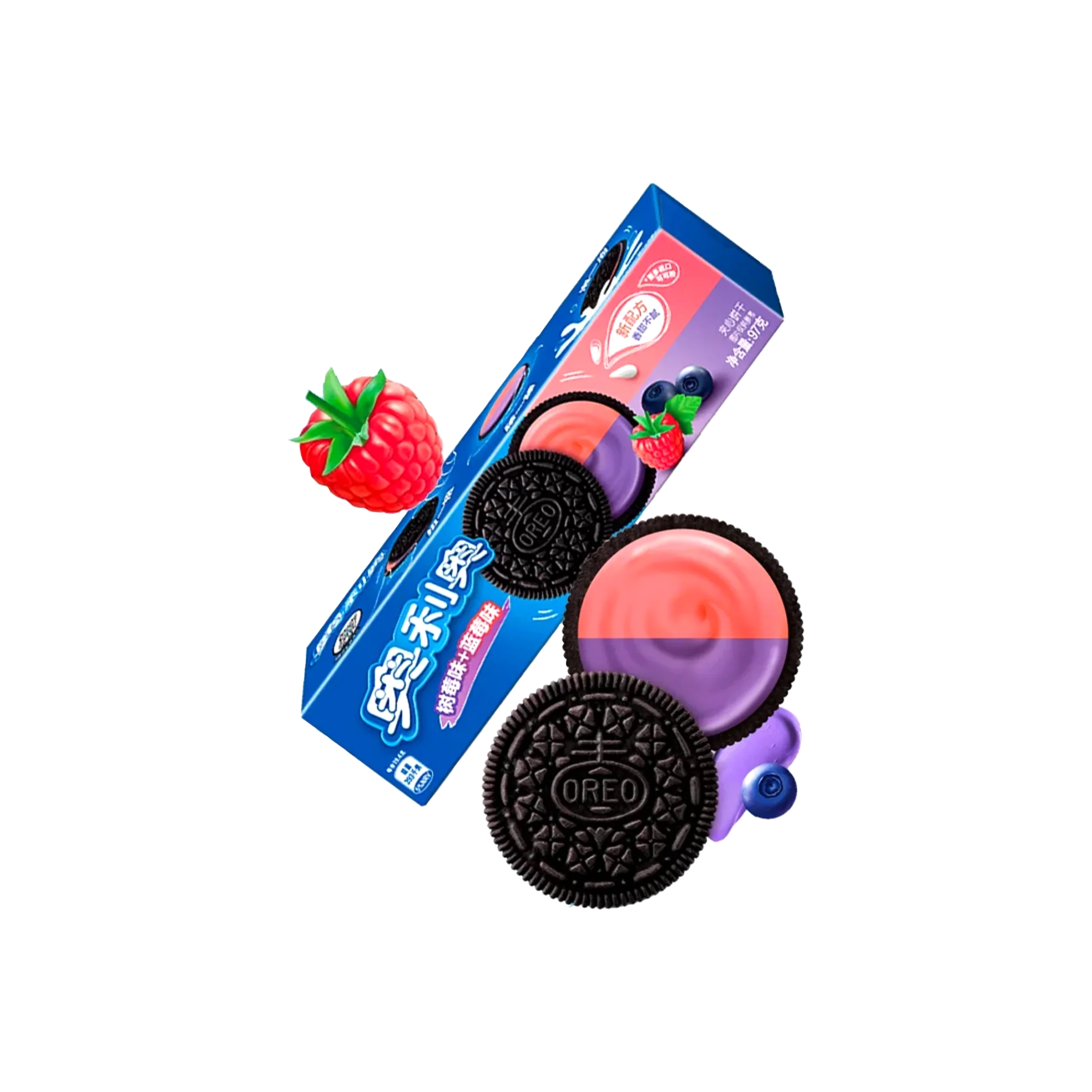 Oreo - Blueberry & Raspberry - 97 g | Asiatische Süßwaren günstig kaufen 2