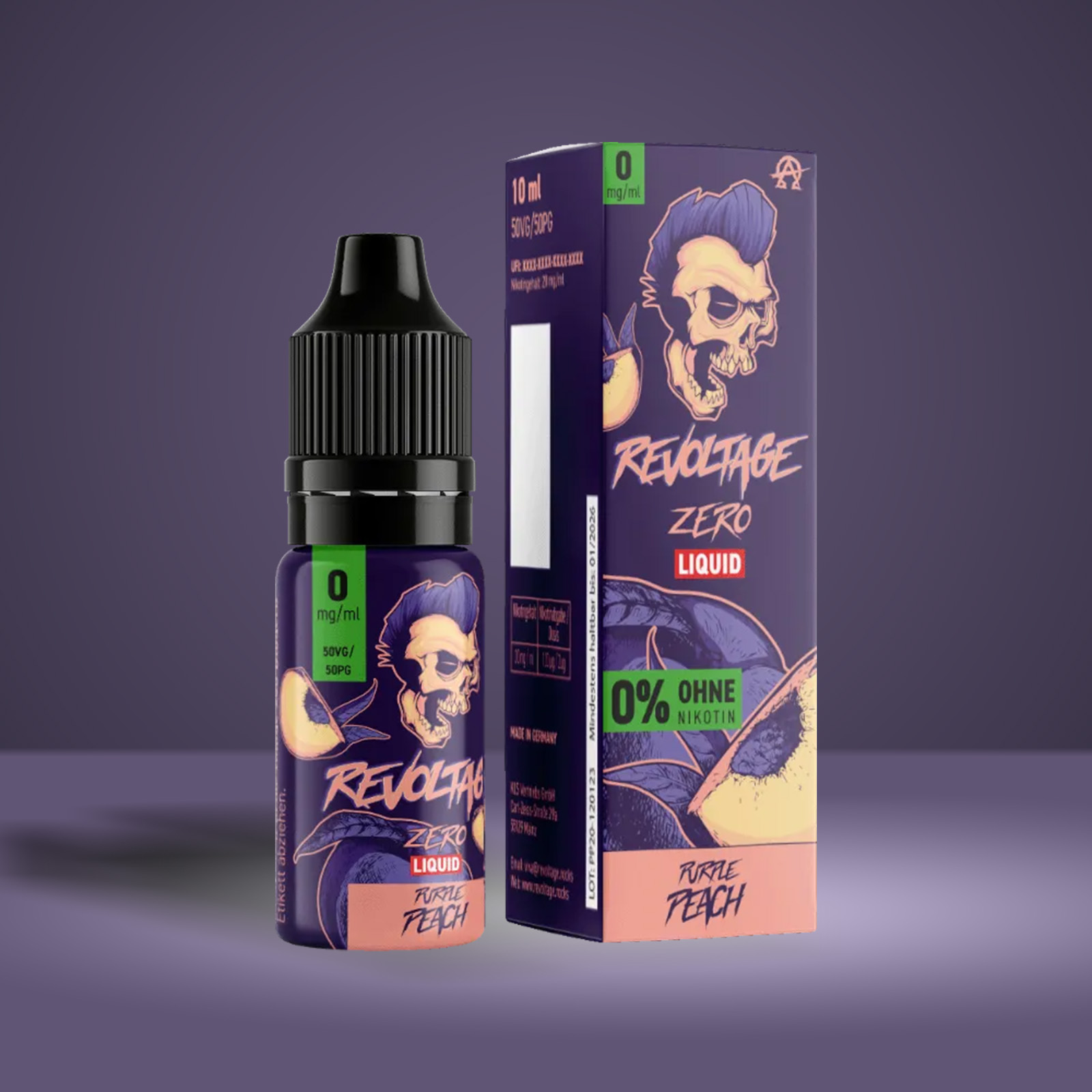 Revoltage - E-Liquid - Nikotinsalz - Purple Peach - 10 ml - 0 mg 1