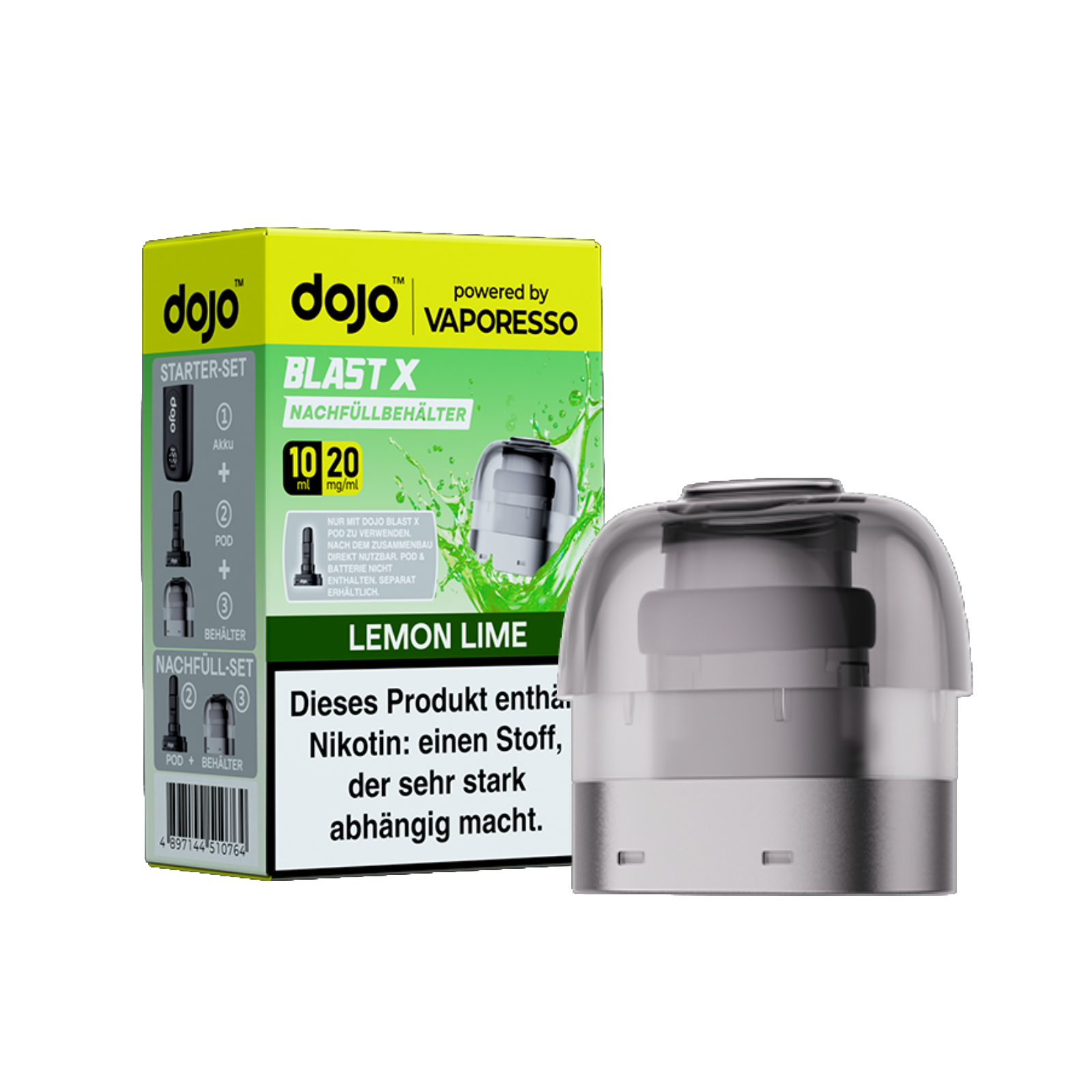 Vaporesso - Dojo Blast X - Pod 10ml - Lemon Lime - 20mg1