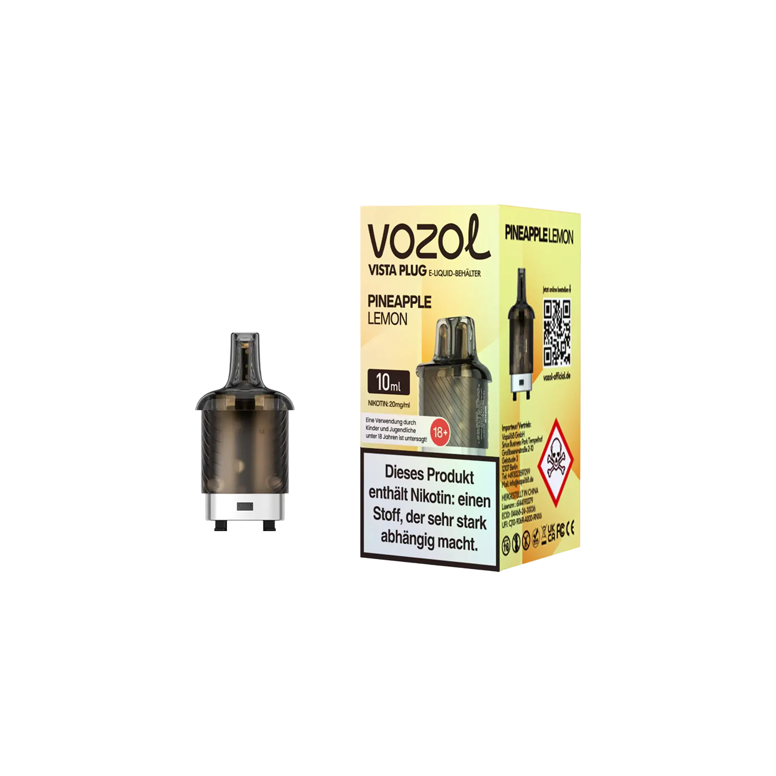 Vozol Vista Plug Pineapple Lemon 10 ml Pod – 15.000 Züge