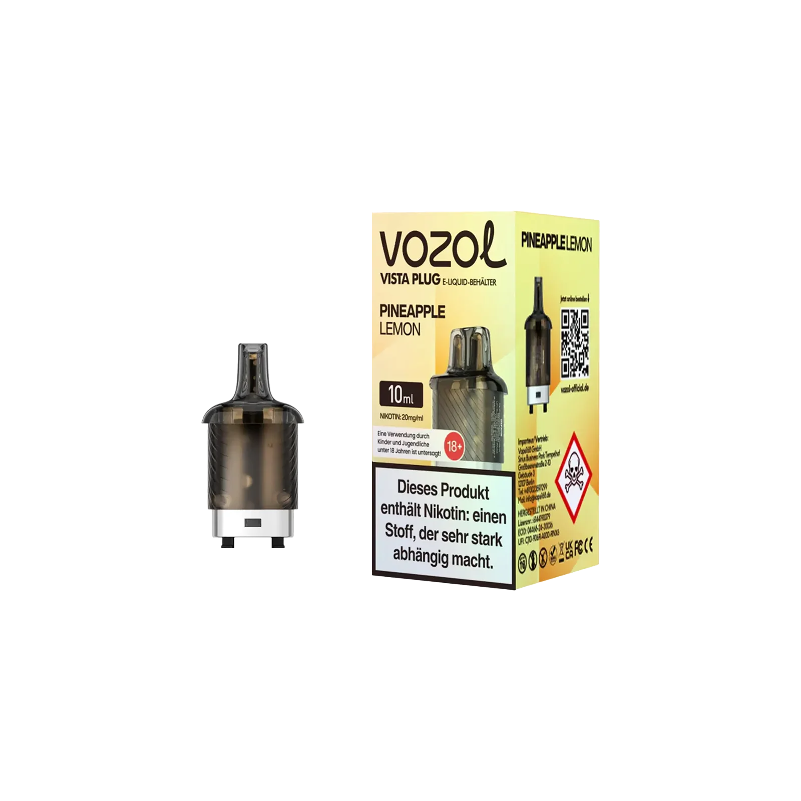 Vozol Vista Plug Pineapple Lemon 10 ml Pod – 15.000 Züge