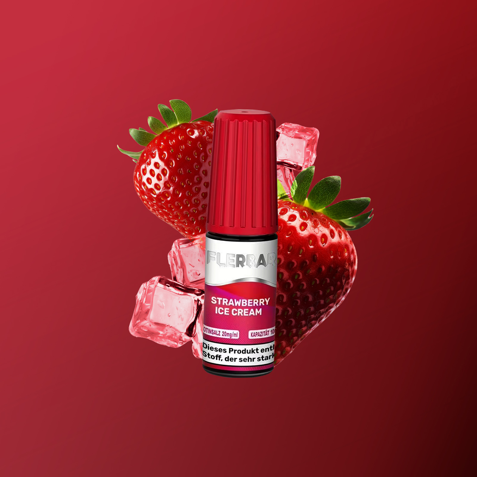 Flerbar - E-Liquid - Nikotinsalz - Strawberry Ice - 10 ml -  20 mg 1