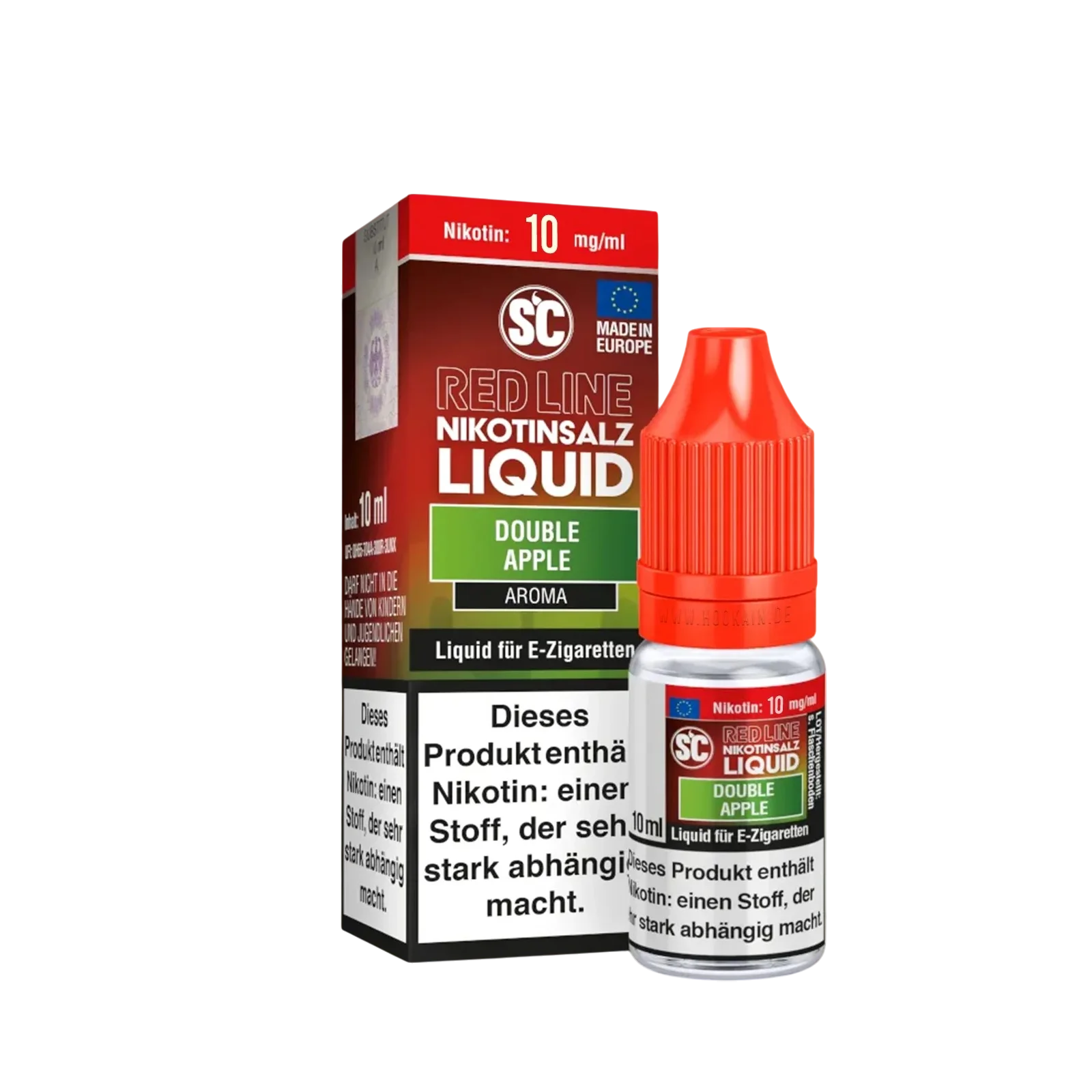 SC - E-Liquid - NicSalt - Red Line - Double Apple - 10 ml - 10 mg