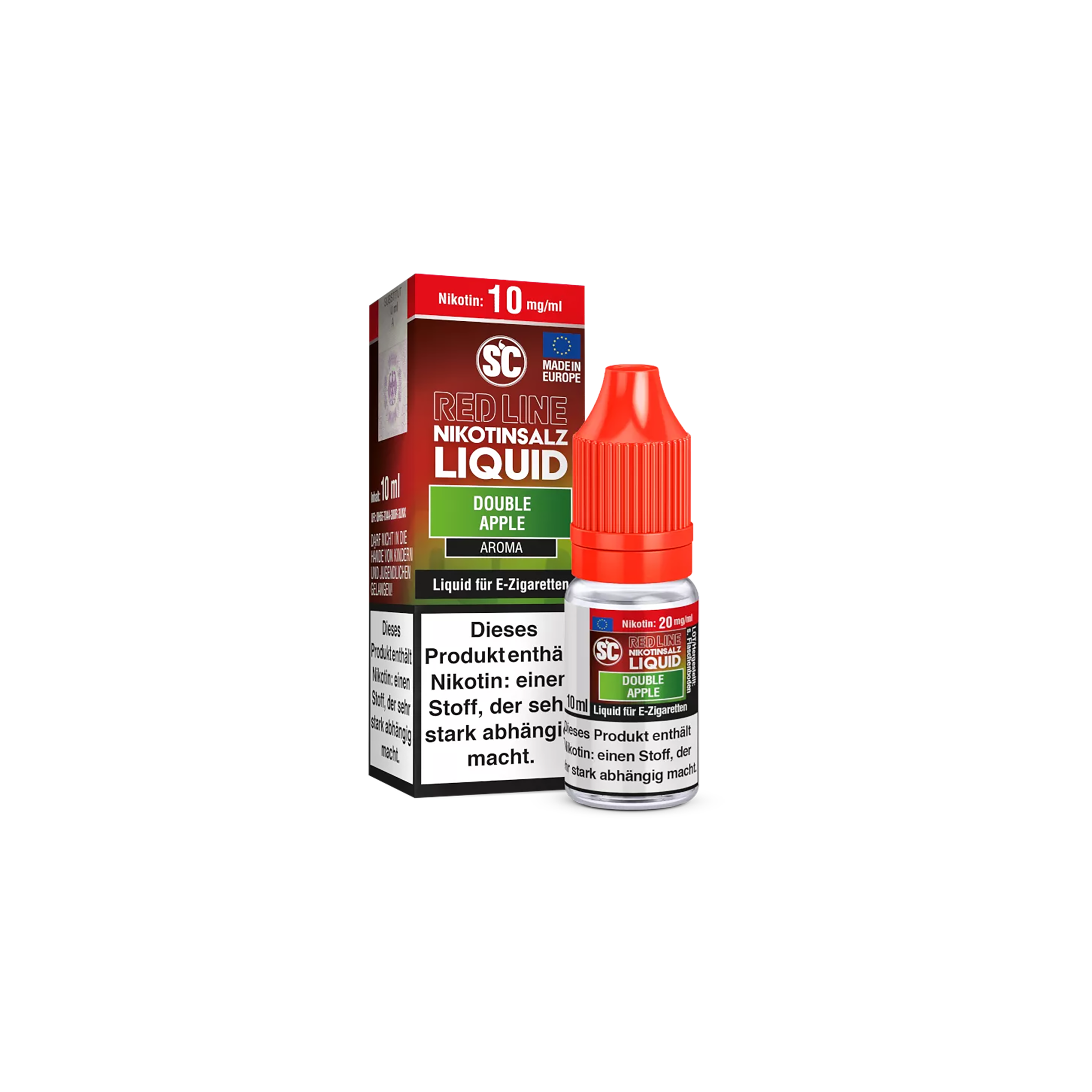 SC Red Line Double Apple 10ml 10mg Liquid Nikotinsalz