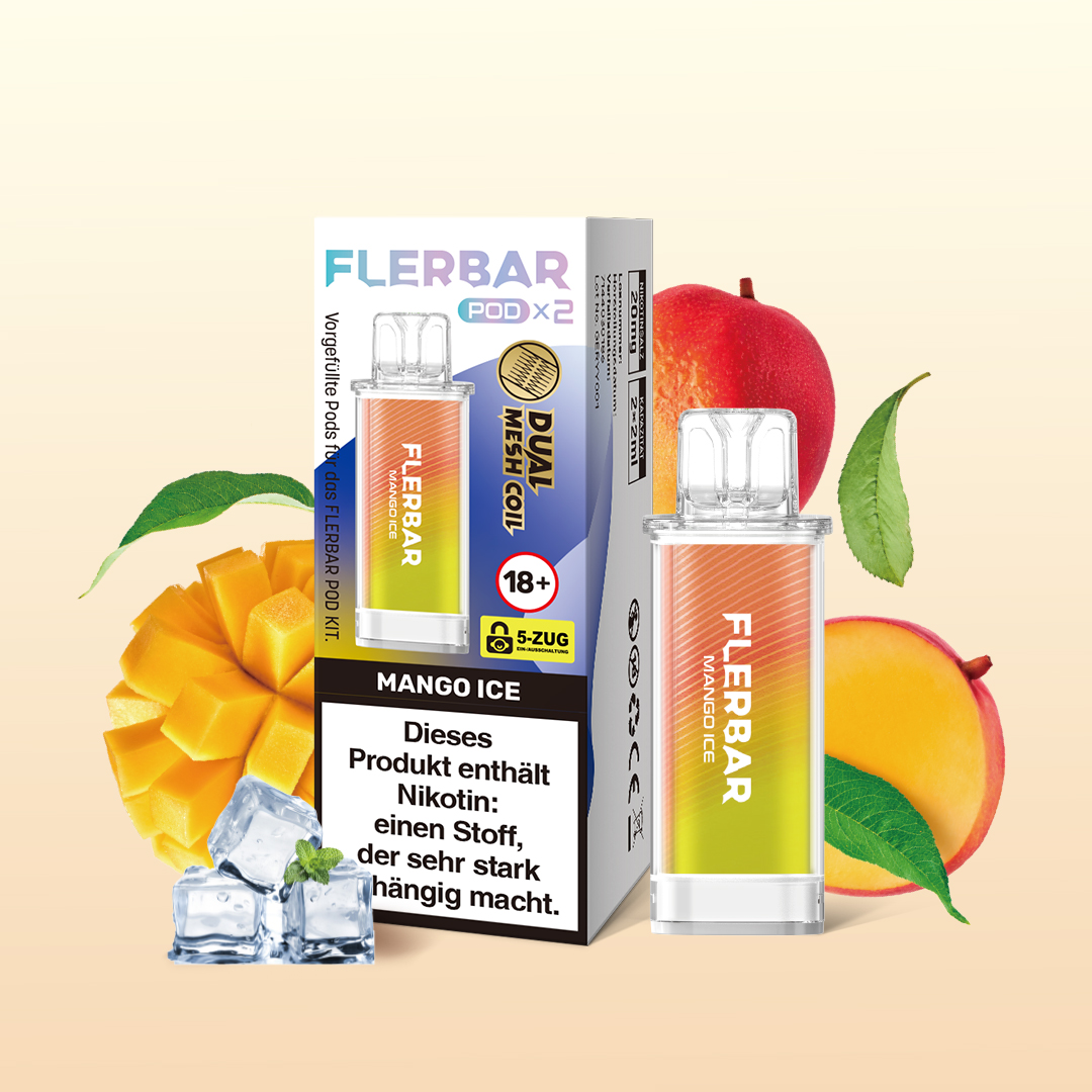 Flerbar Prefilled Pod Mango Ice 20 mg | G&uuml;nstig Online 1