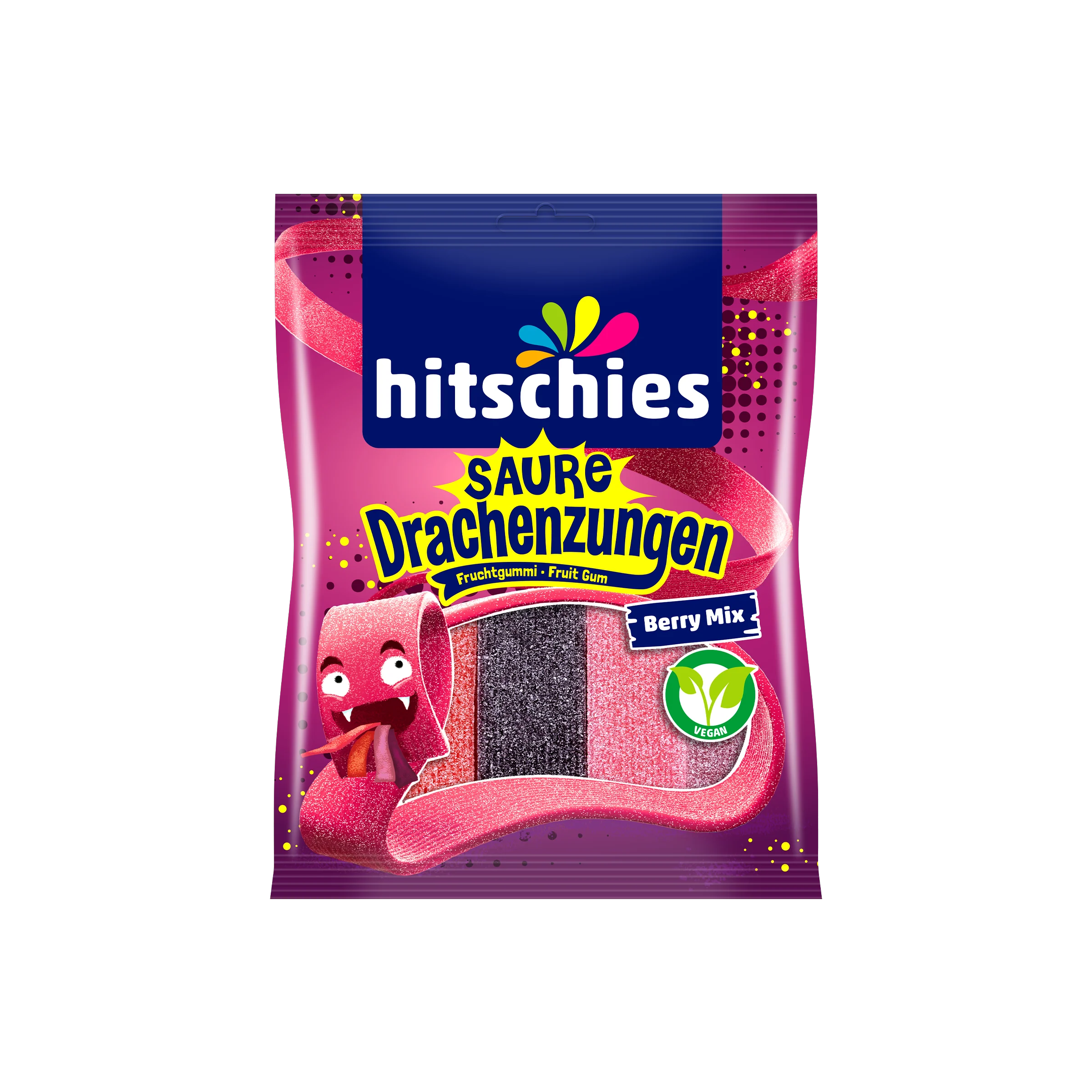 Hitschies - Saure Drachenzungen - Berry Mix - 125 g 2