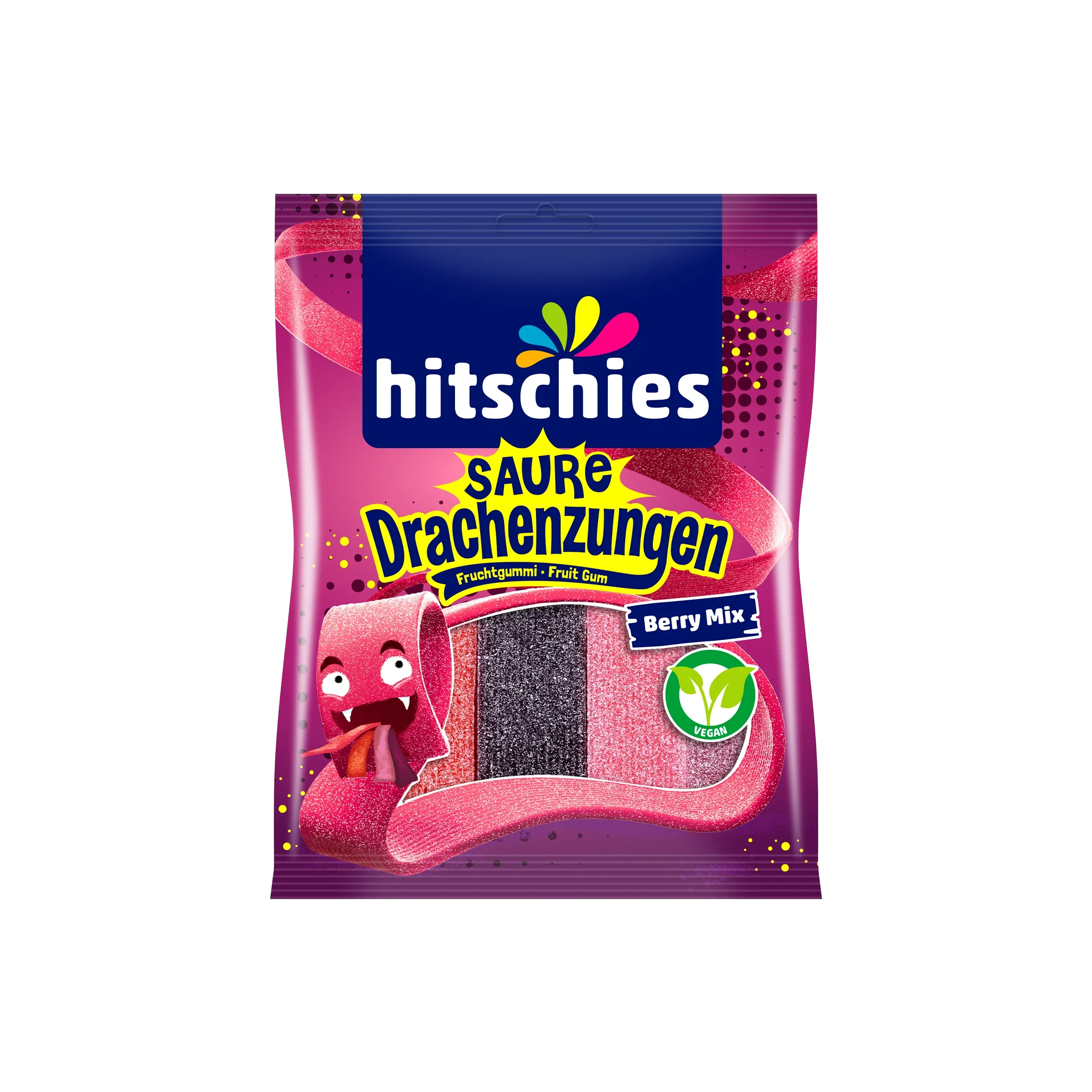 Hitschies - Saure Drachenzungen - Berry Mix - 125 g 2