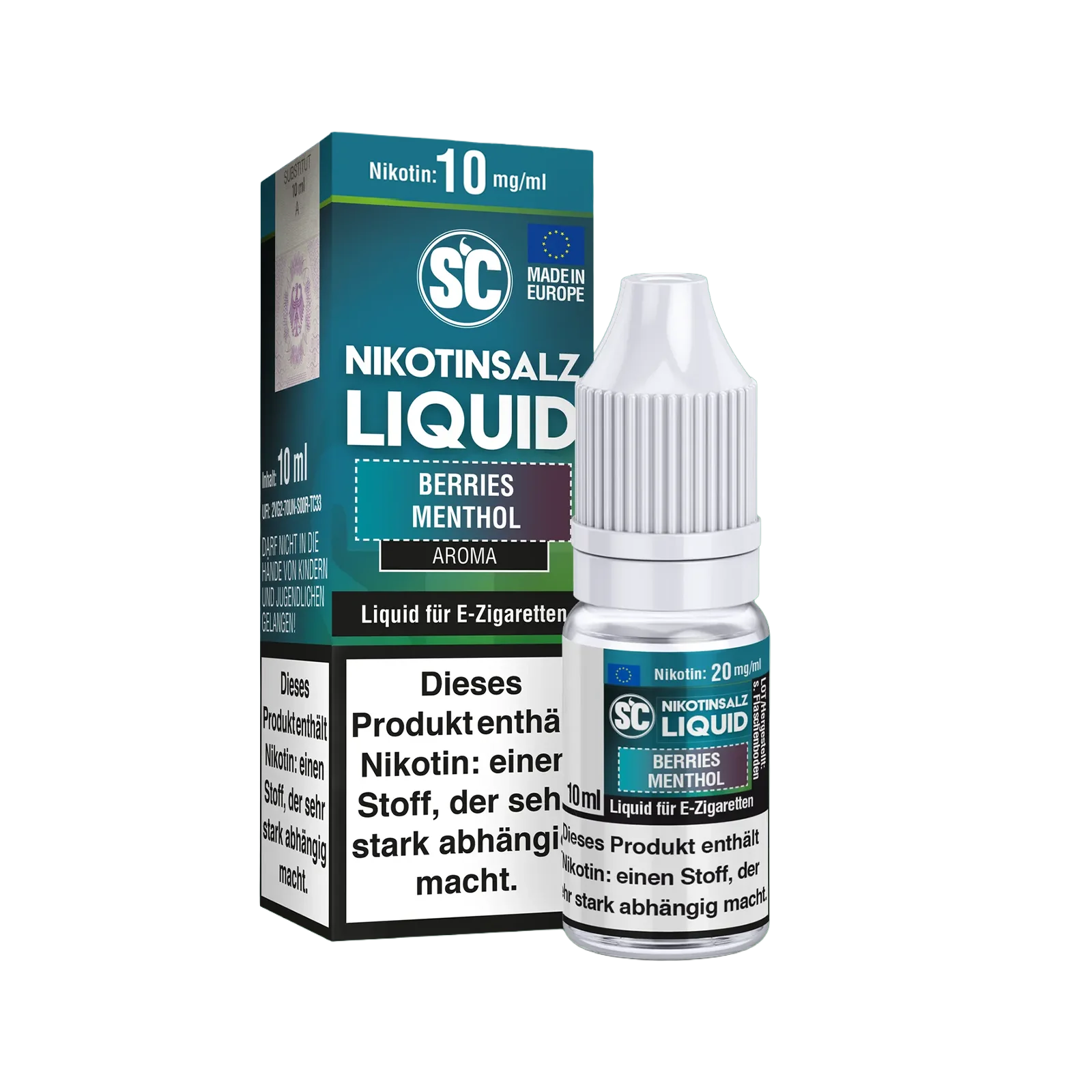 SC - E-LIQUID - NIKOTINSALZ - BERRIES MENTHOL - 10 ML - 10 MG