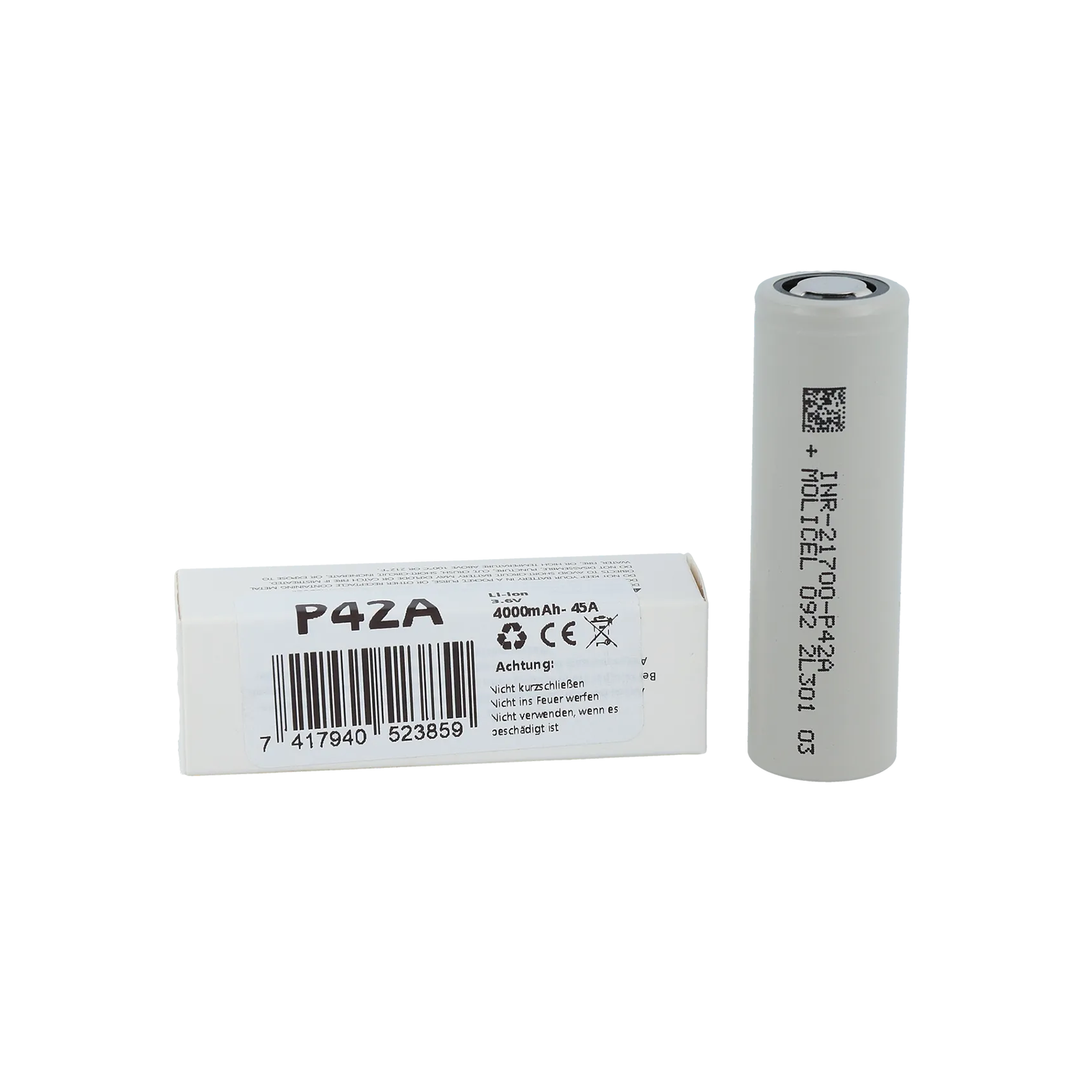 Molicel - Akkuzelle - INR21700-P42A - 4000mAh Akku 1