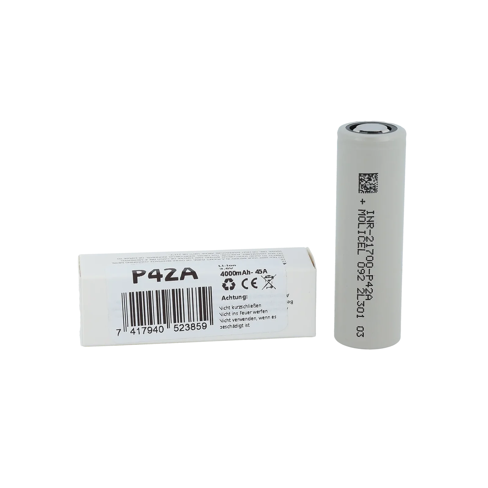 Molicel - Akkuzelle - INR21700-P42A - 4000mAh Akku 1