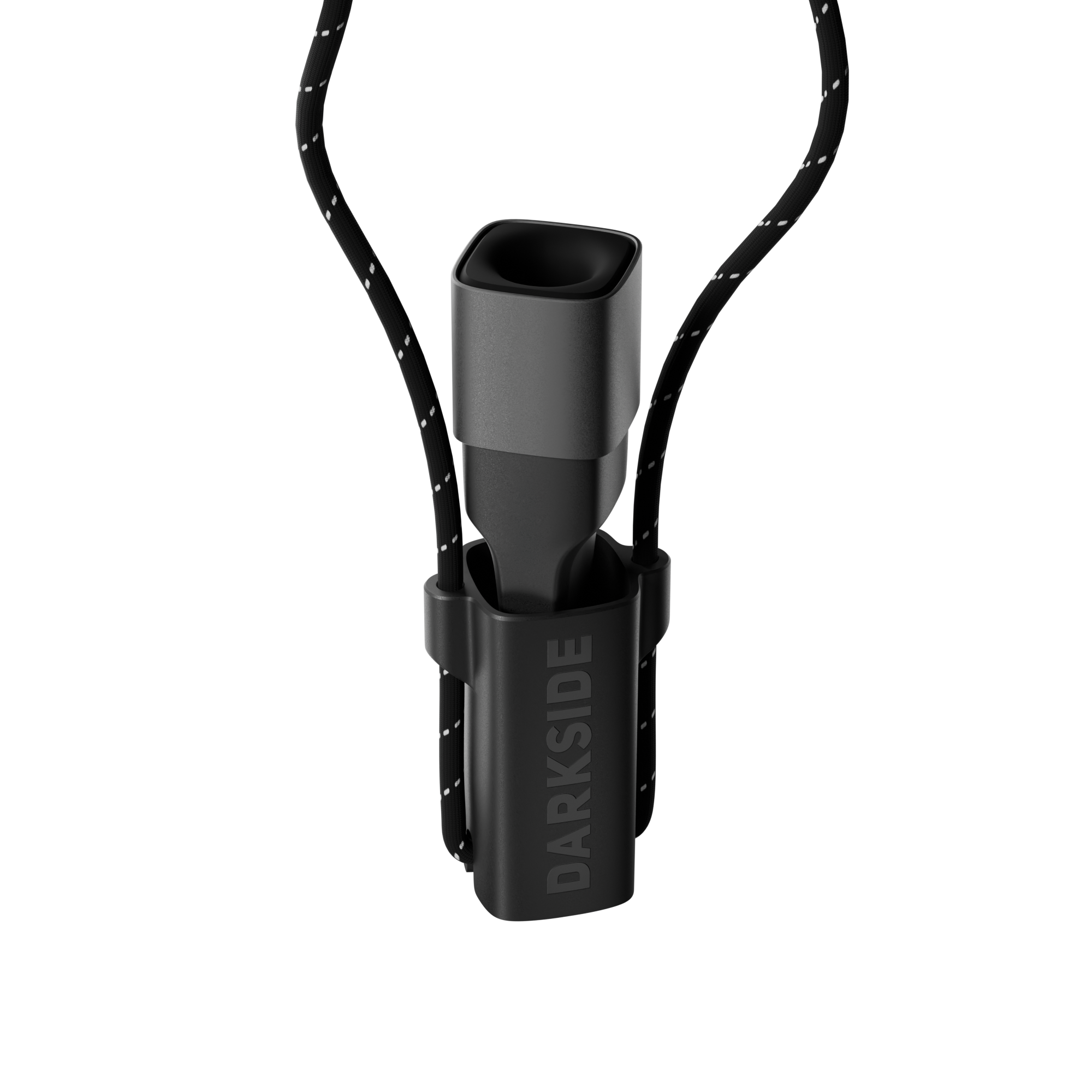Darkside D-Stick Grau halb aus dem Etui gezogen, mit Umh&auml;ngeschlaufe