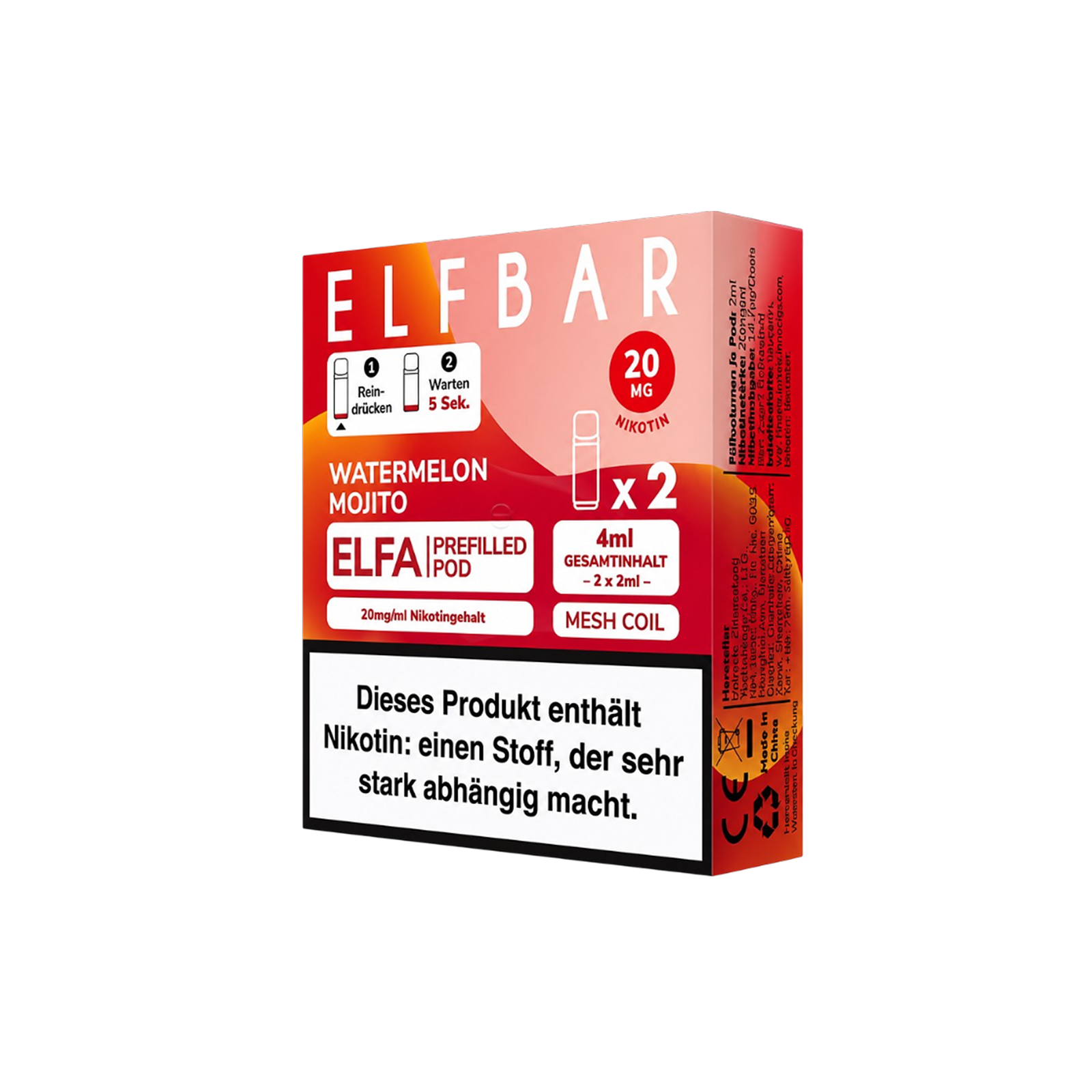 Elf Bar - ELFA - CP - Prefilled Pod - Watermelon Mojito
