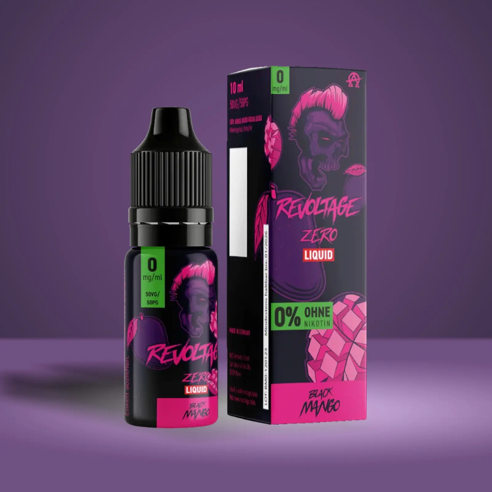Revoltage - E-Liquid - Nikotinsalz - Black Mango - 10 ml - 0 mg 1
