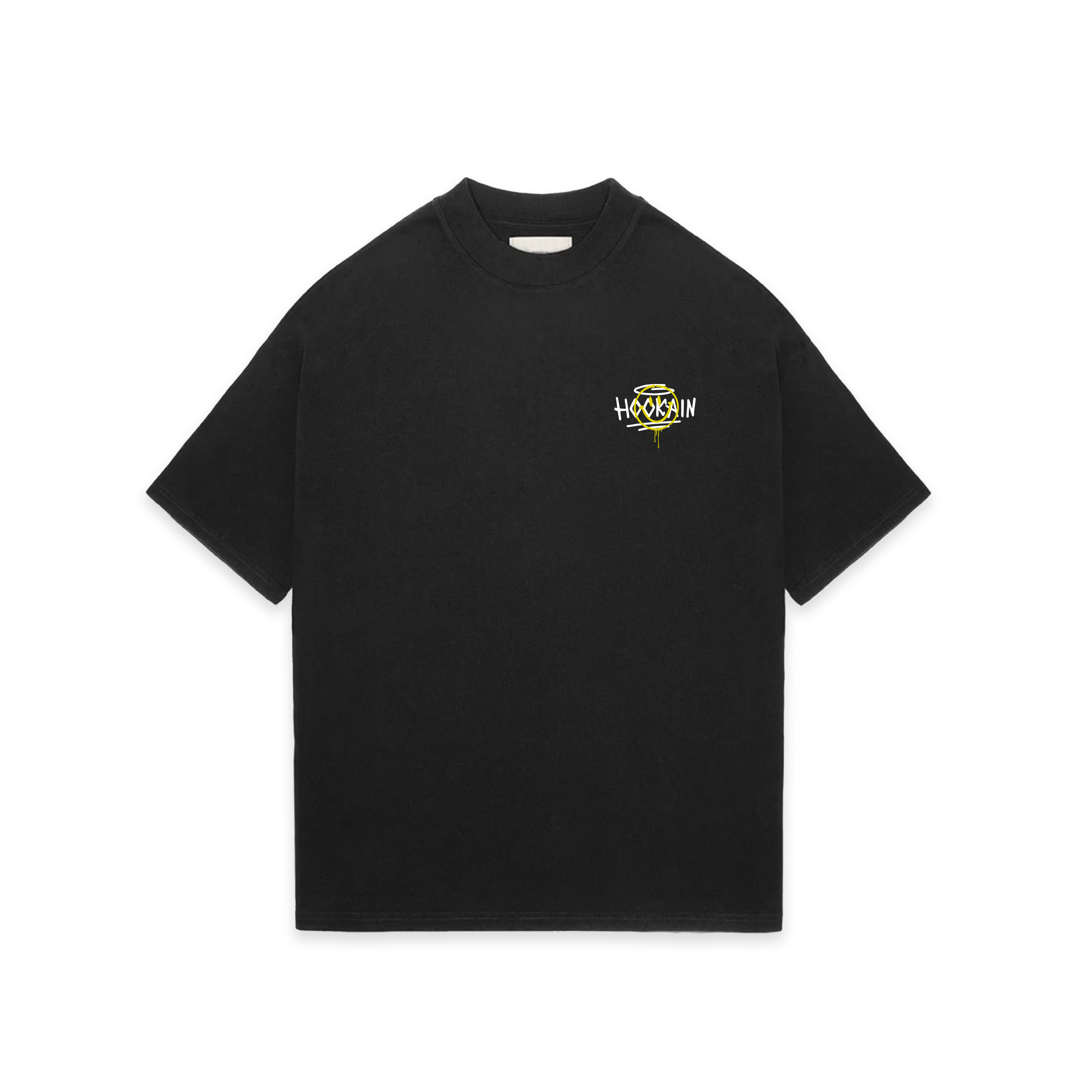 Logo T-Shirt - Medium Fit - Hookain Smile High - White XXL