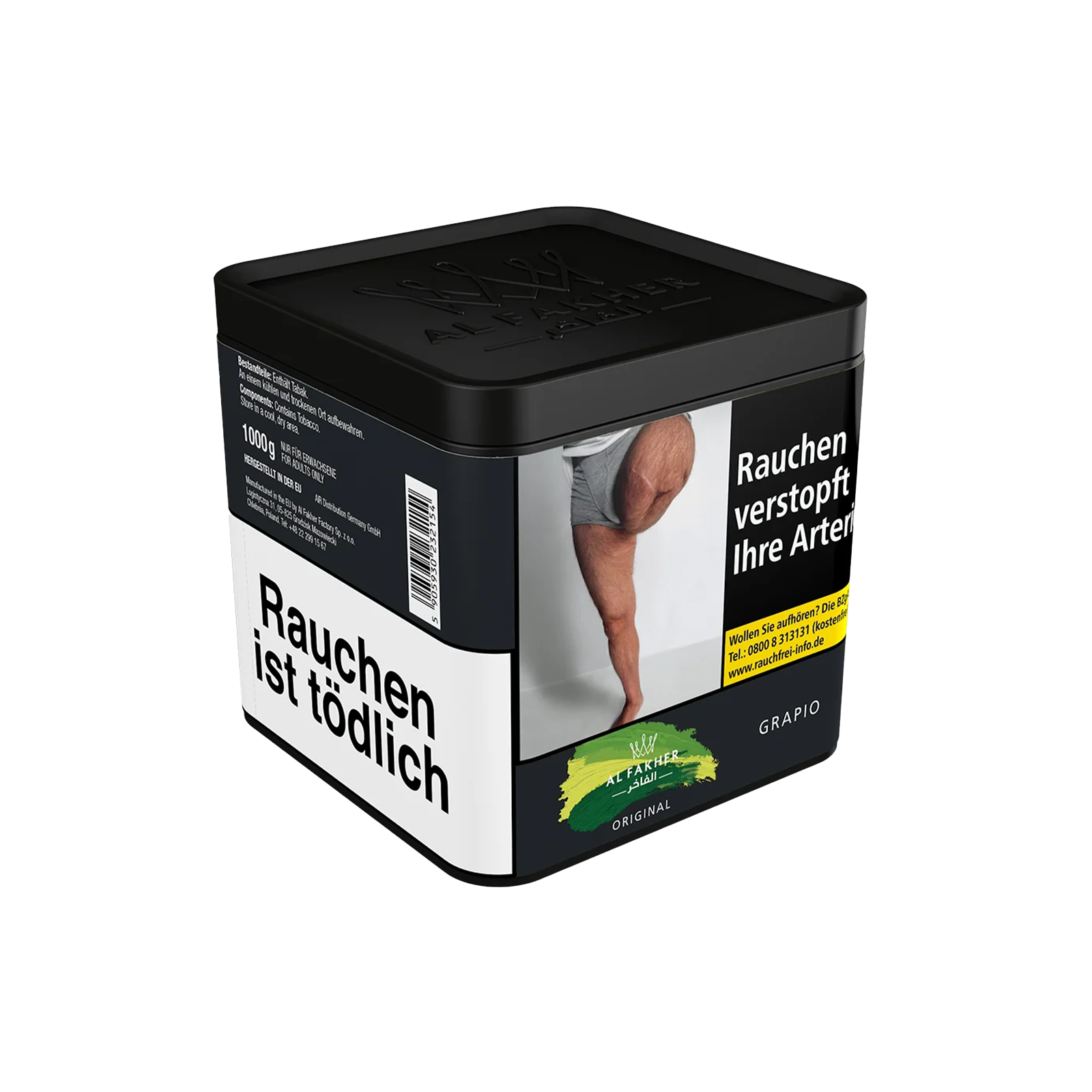 Al Fakher Grapio 1000 g Wasserpfeifentabak – süß-fruchtig & authentisch 2
