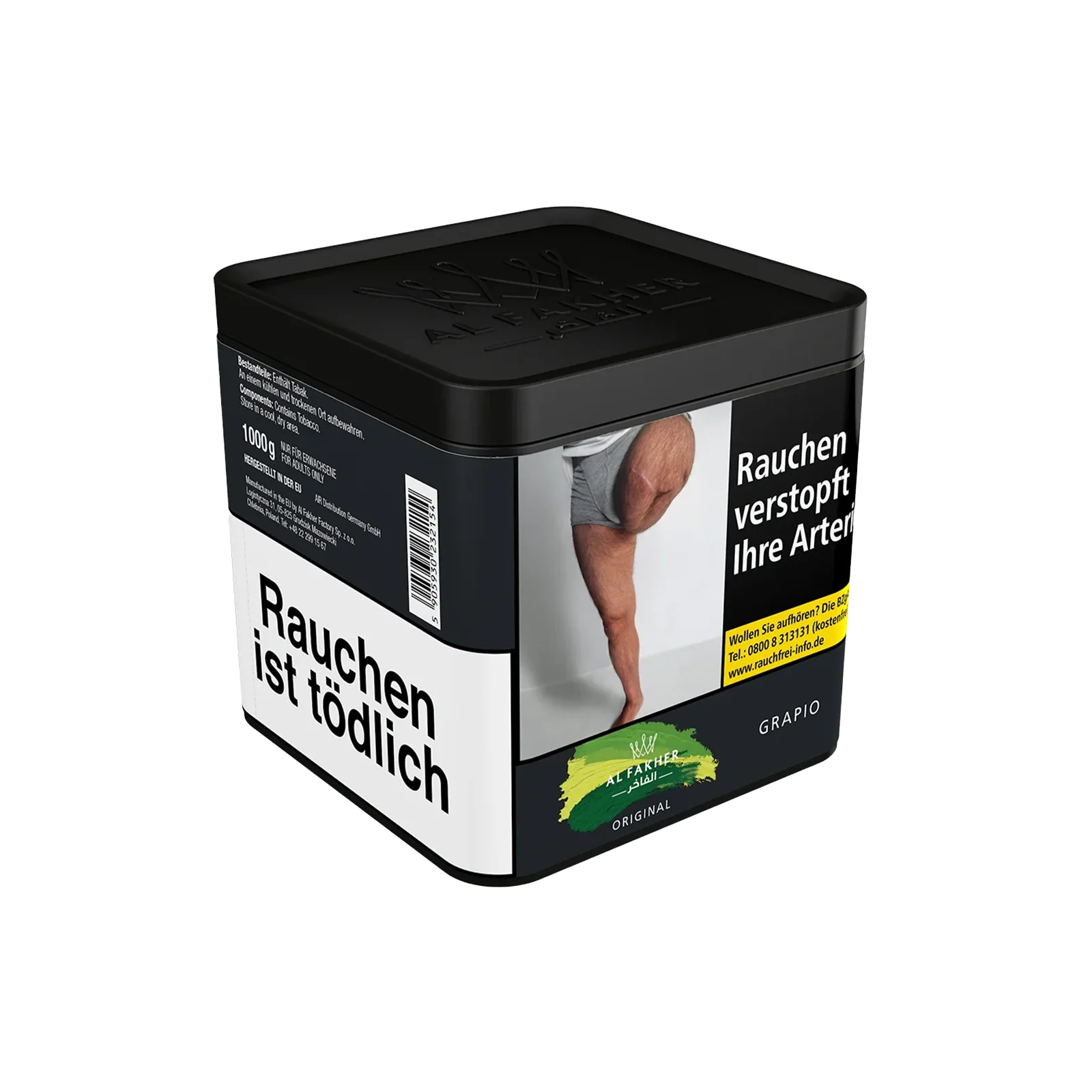 Al Fakher Grapio 1000 g Wasserpfeifentabak – süß-fruchtig & authentisch 2