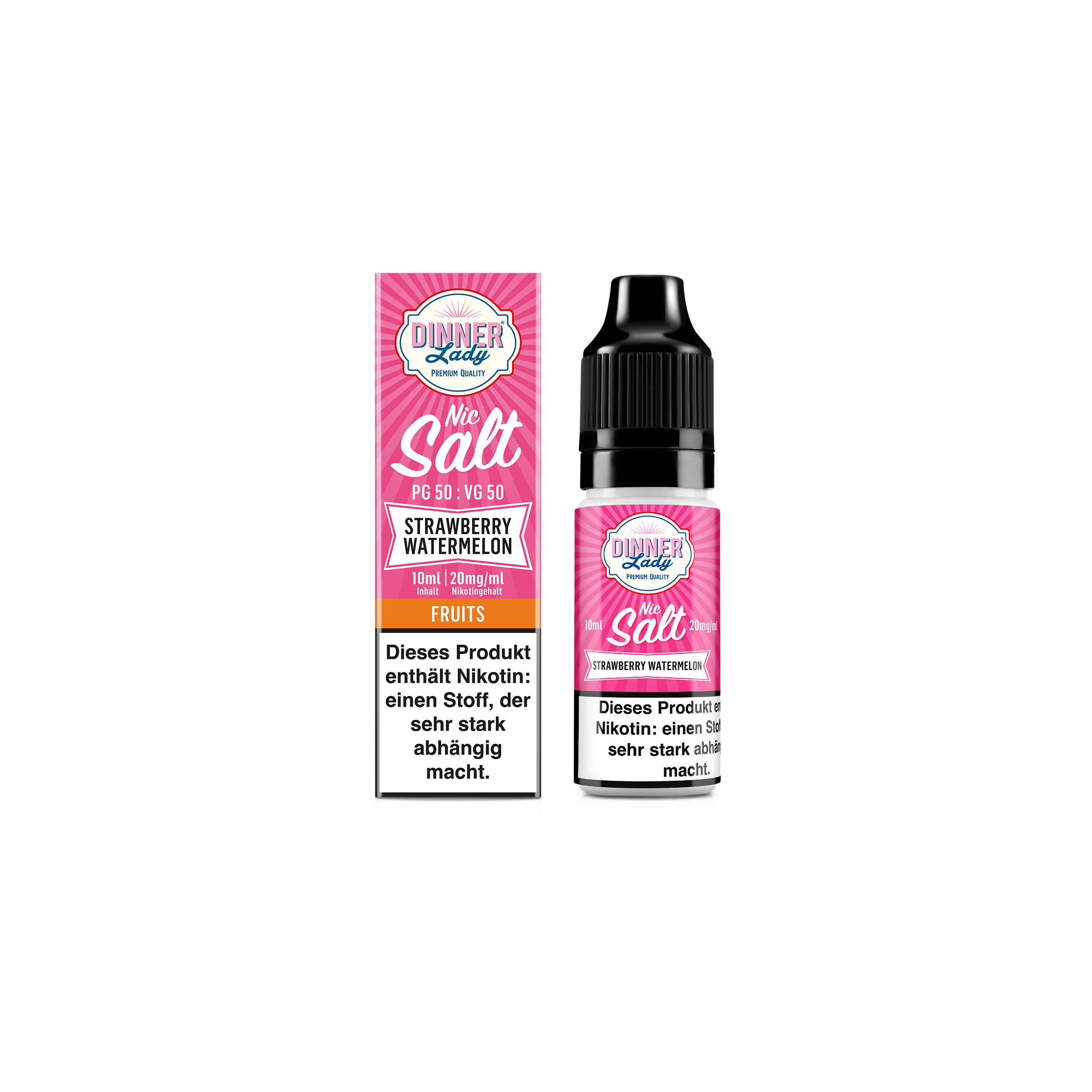 Dinner Lady - E-Liquid - Nikotinsalz - Strawberry Watermelon - 10 ml - 20 mg