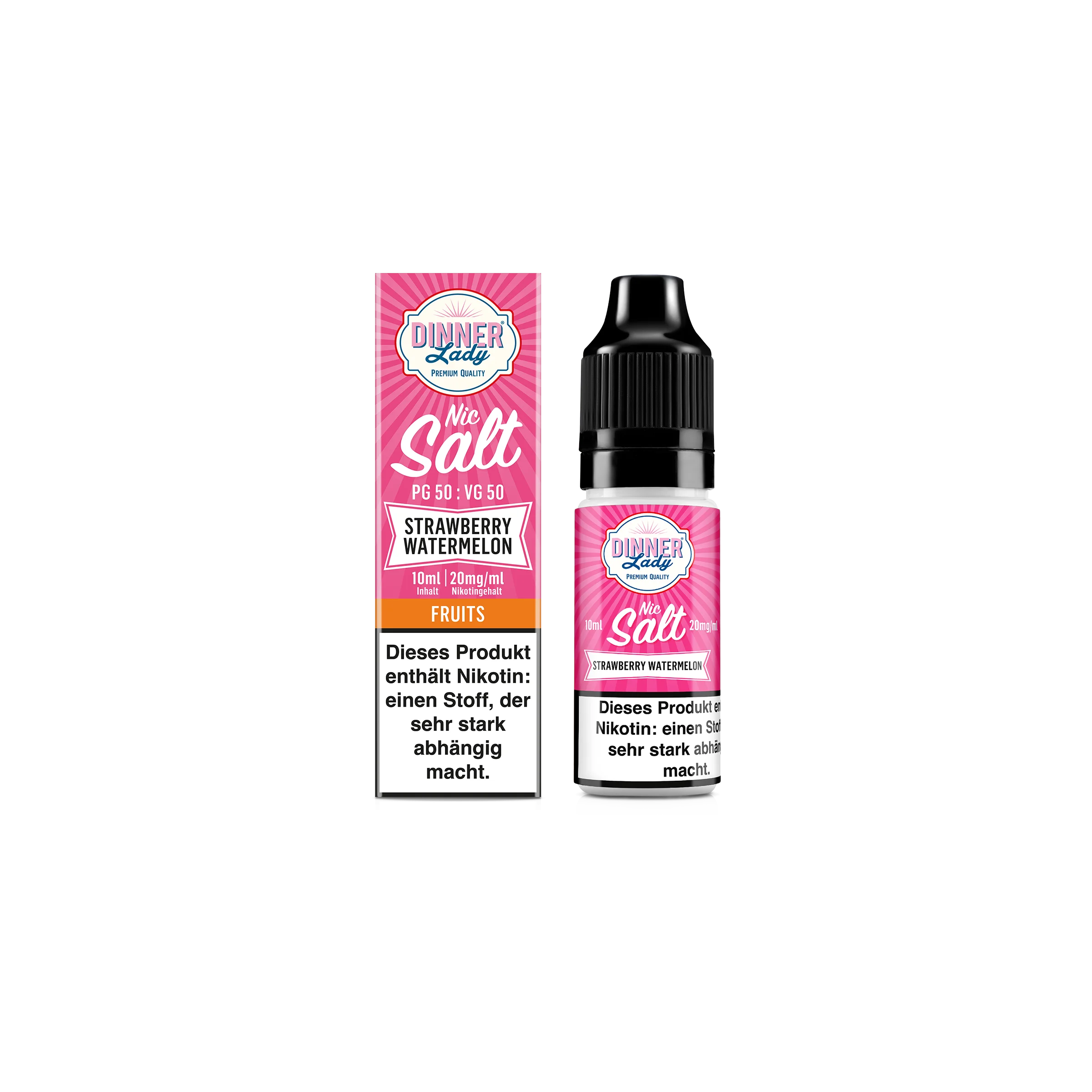 Dinner Lady - E-Liquid - Nikotinsalz - Strawberry Watermelon - 10 ml - 20 mg
